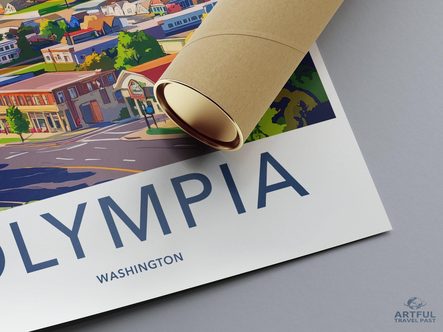 Olympia Poster | Washington Wall Art | America Decor