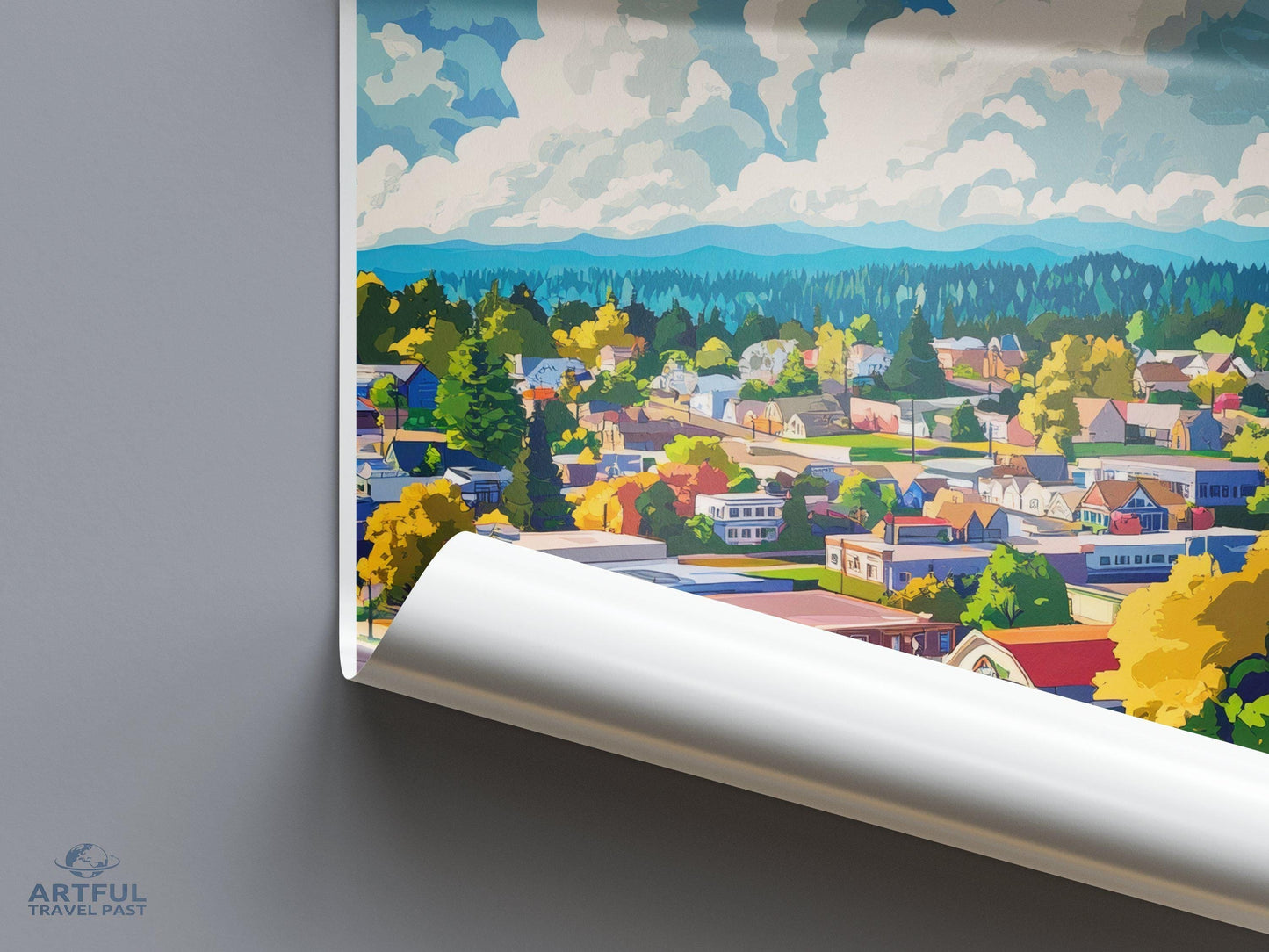 Olympia Poster | Washington Wall Art | America Decor
