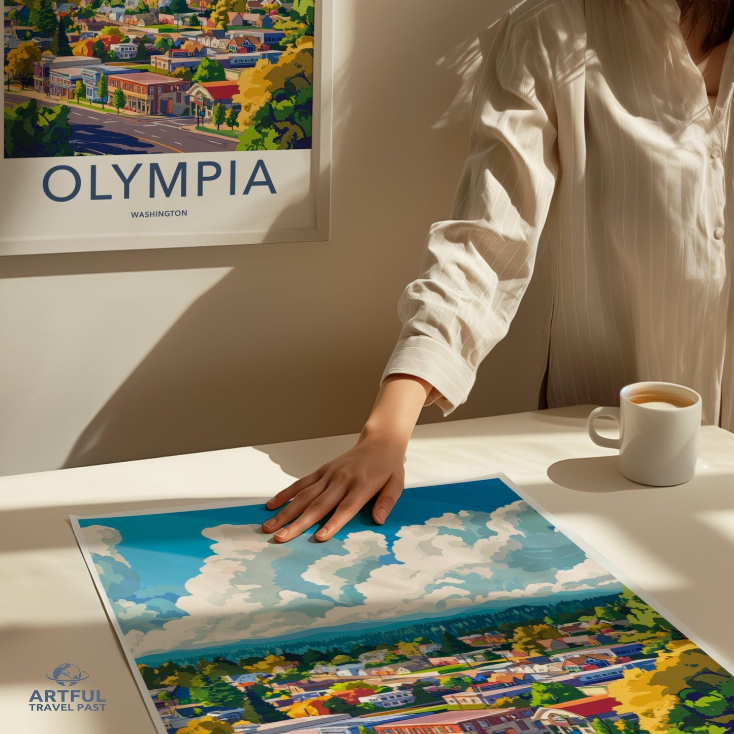 Olympia Poster | Washington Wall Art | America Decor