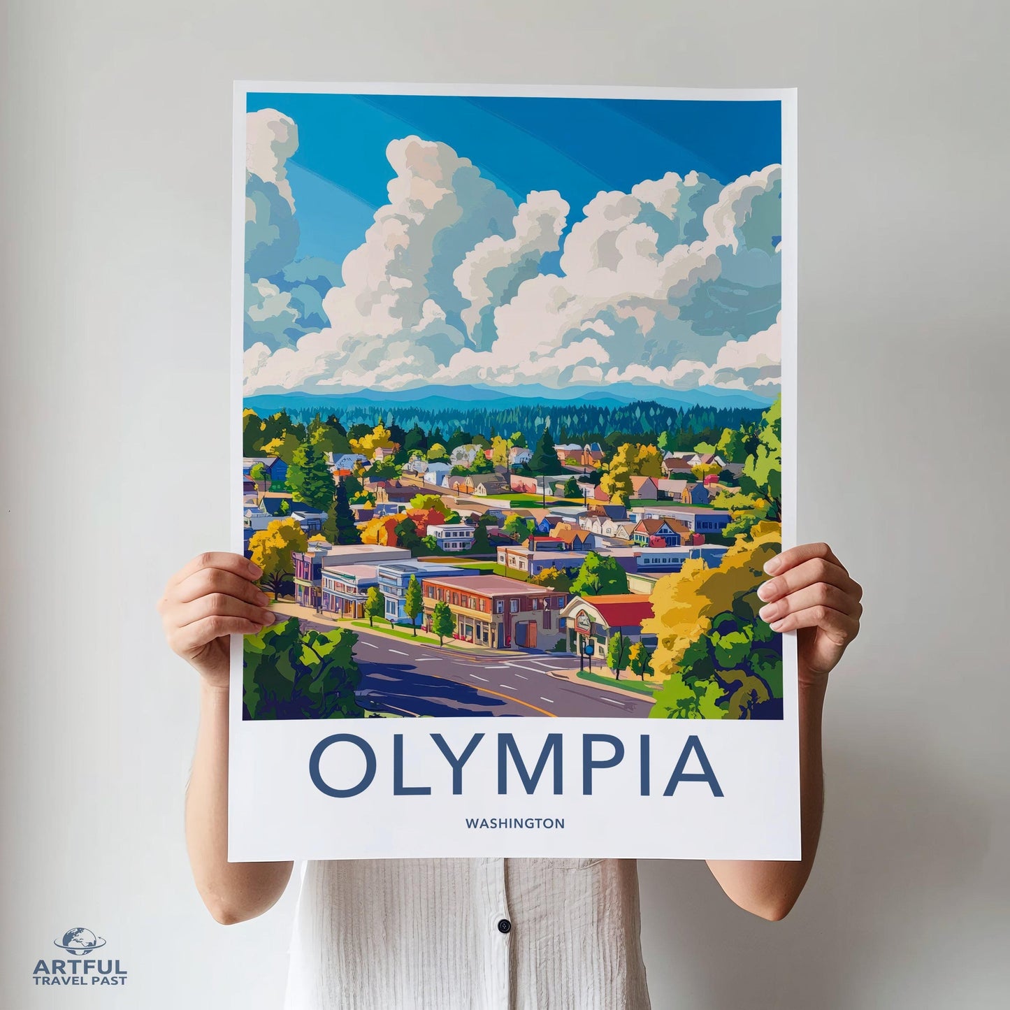 Olympia Poster | Washington Wall Art | America Decor