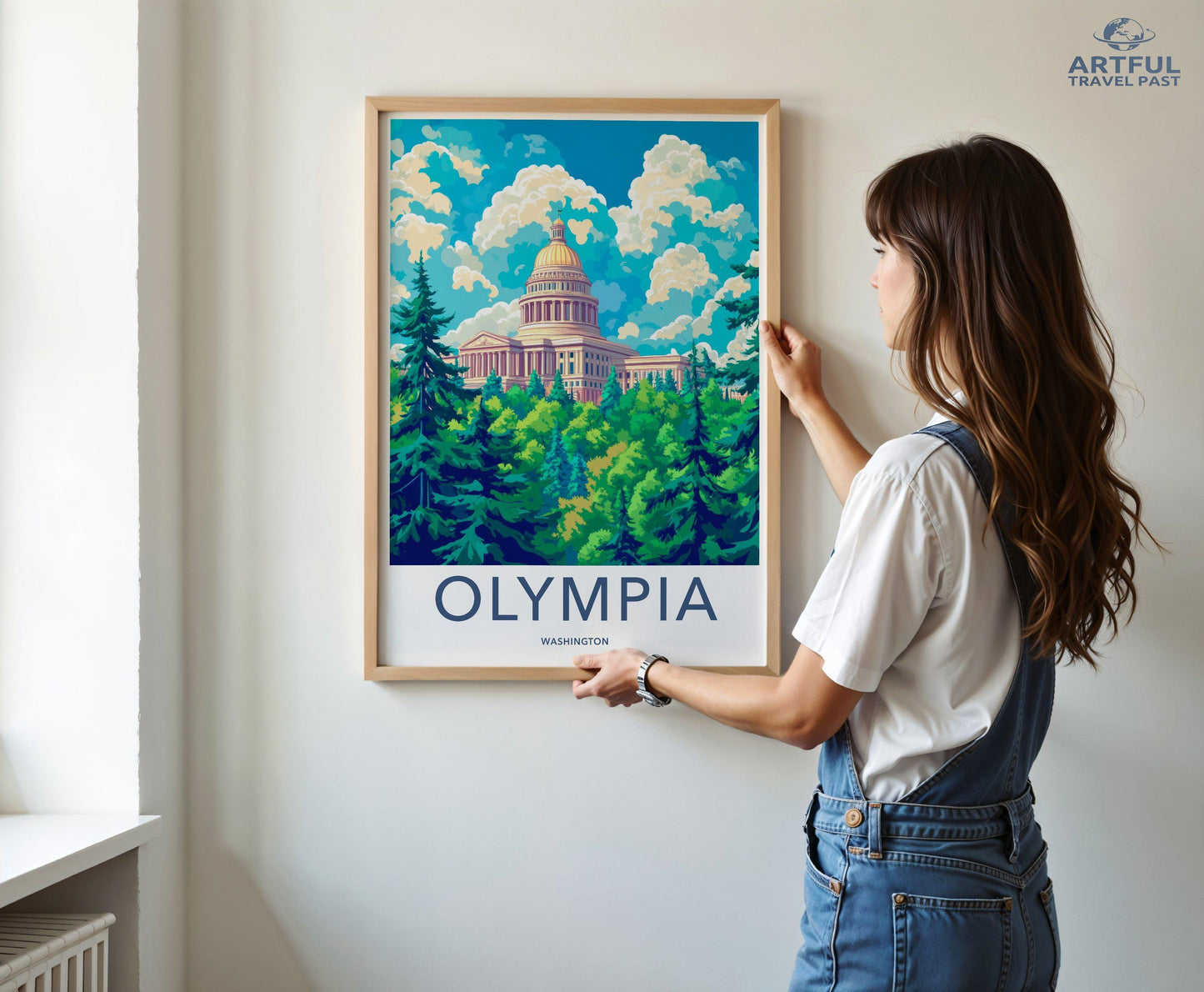 Olympia Poster | Washington Wall Art | America Decor