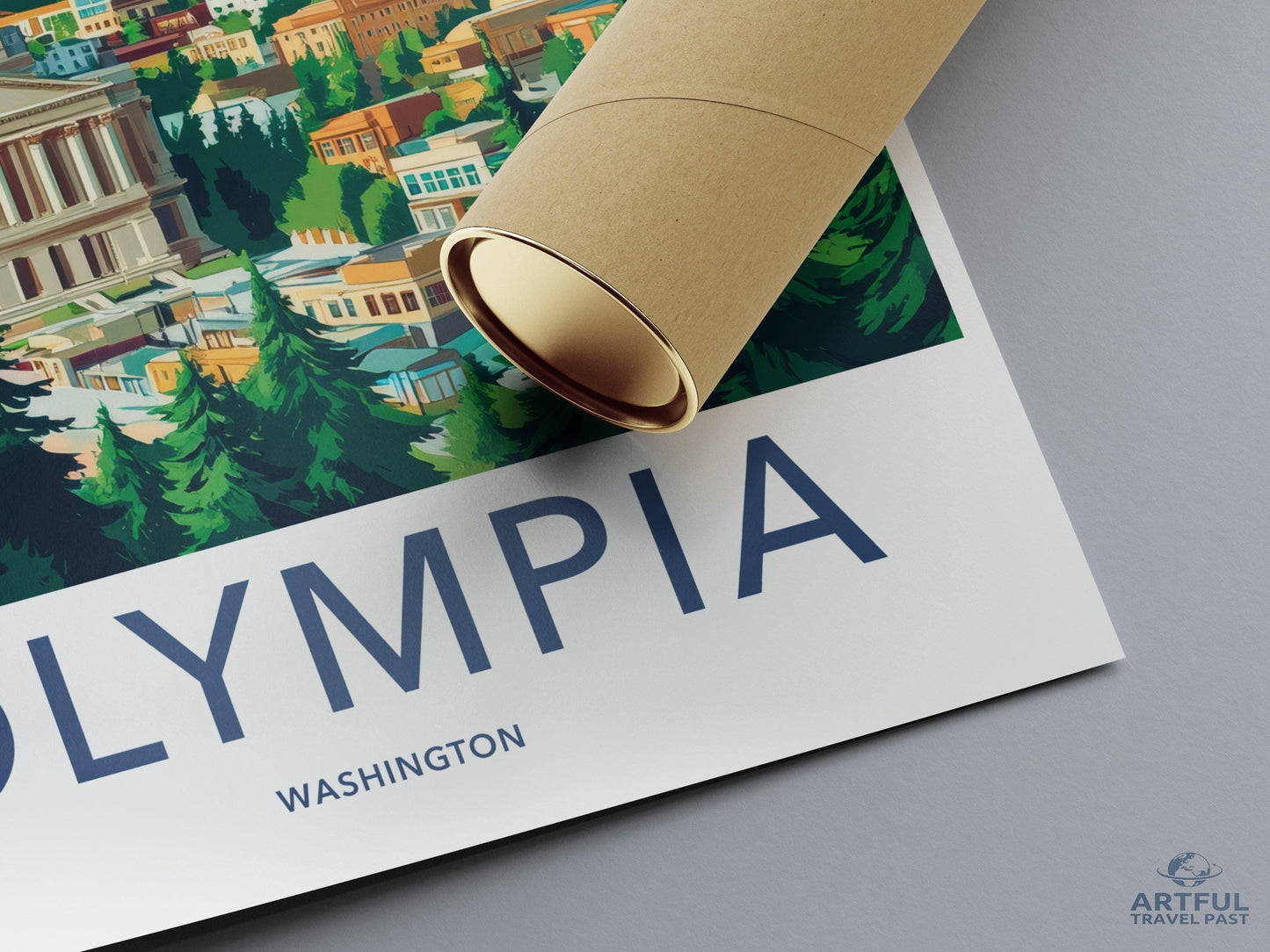 Olympia Poster | Washington Wall Art | America Decor
