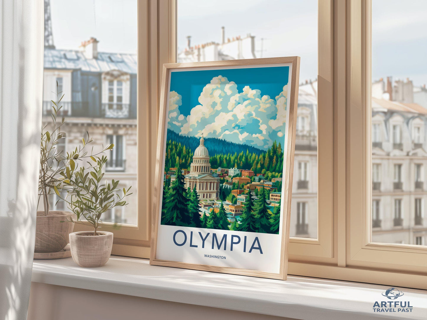 Olympia Poster | Washington Wall Art | America Decor