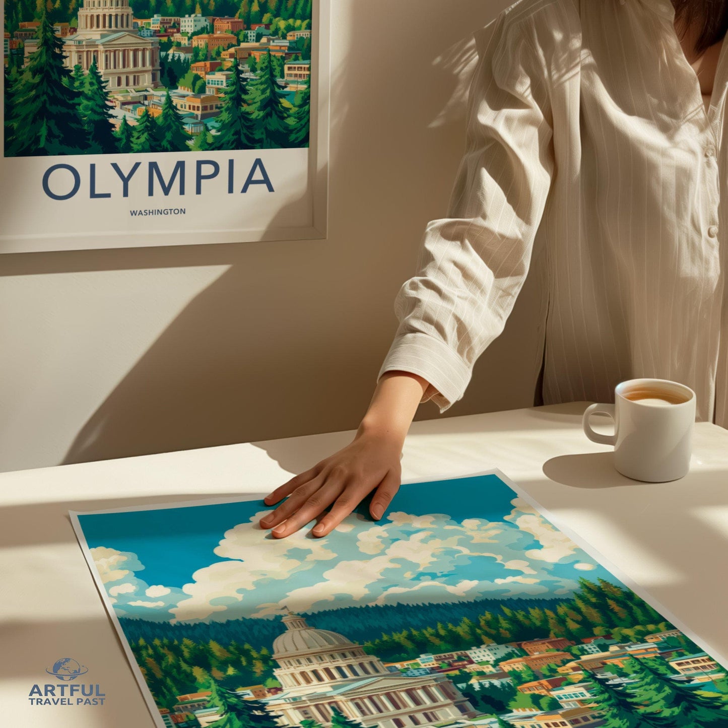 Olympia Poster | Washington Wall Art | America Decor
