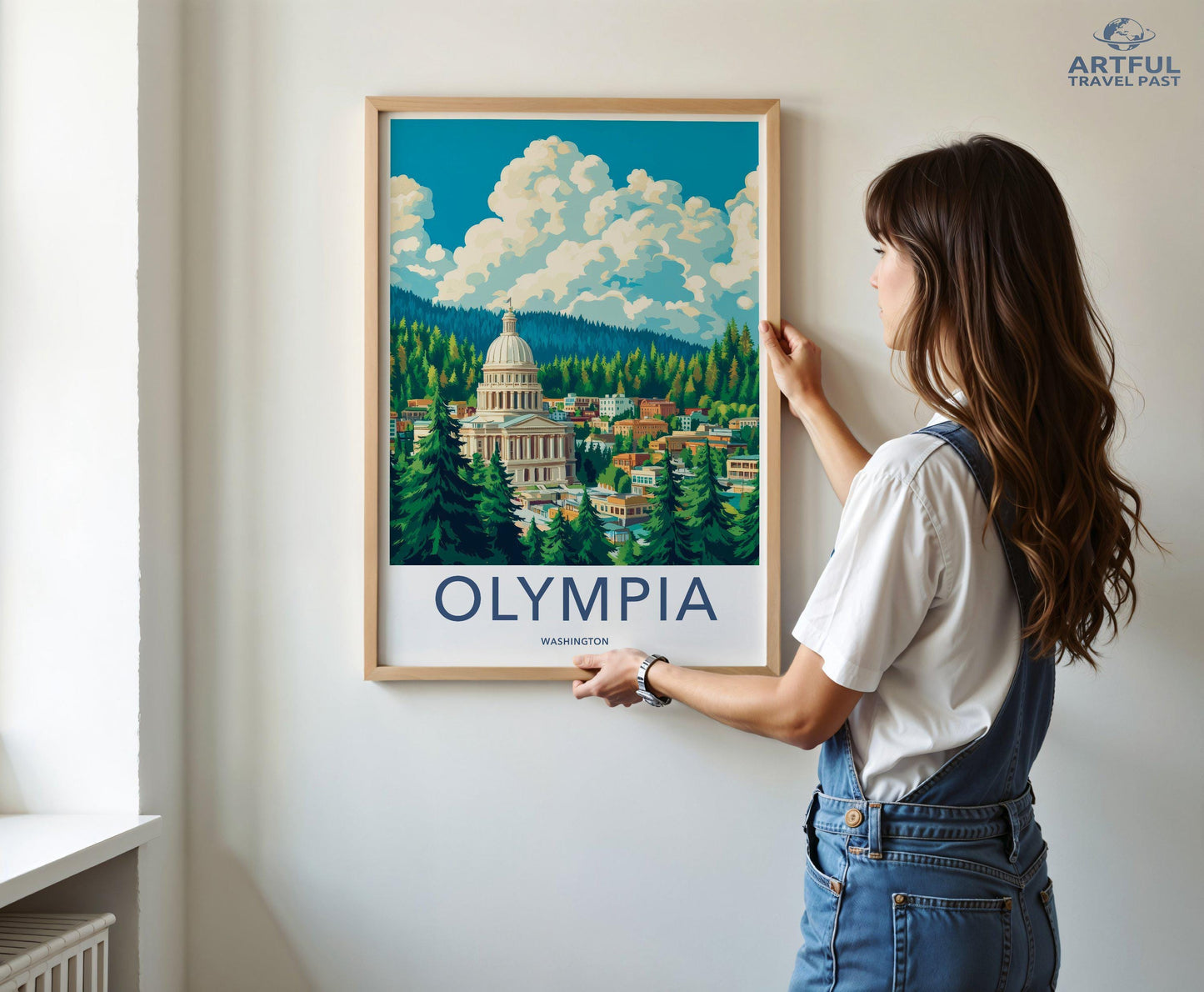 Olympia Poster | Washington Wall Art | America Decor