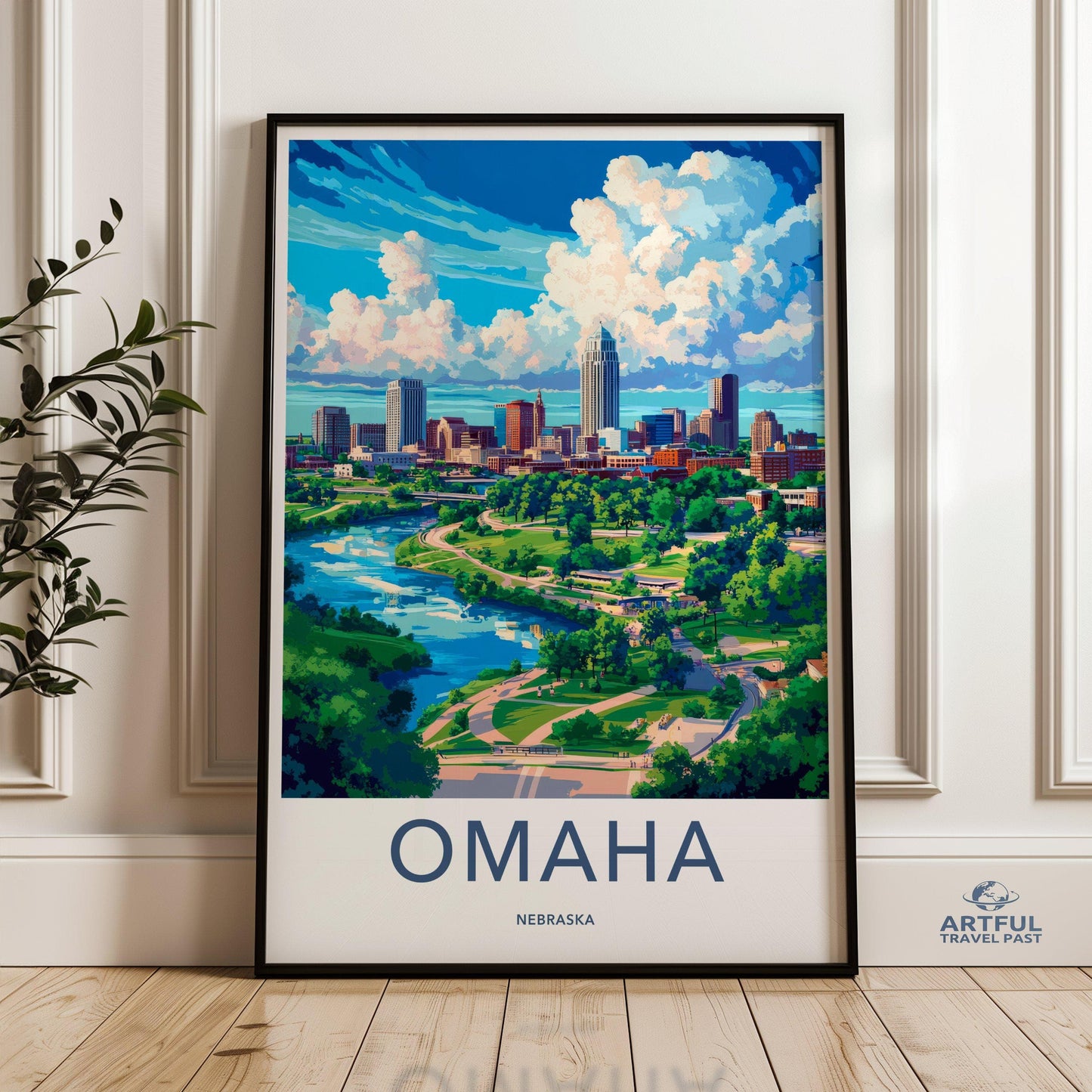Omaha Poster - Nebraska Wall Art