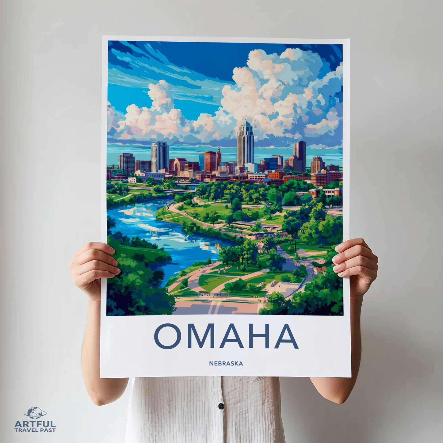 Omaha Poster - Nebraska Wall Art