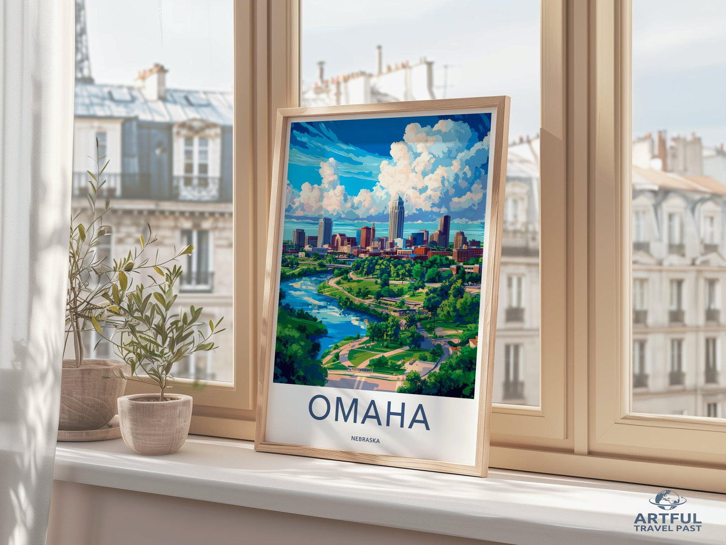 Omaha Poster - Nebraska Wall Art