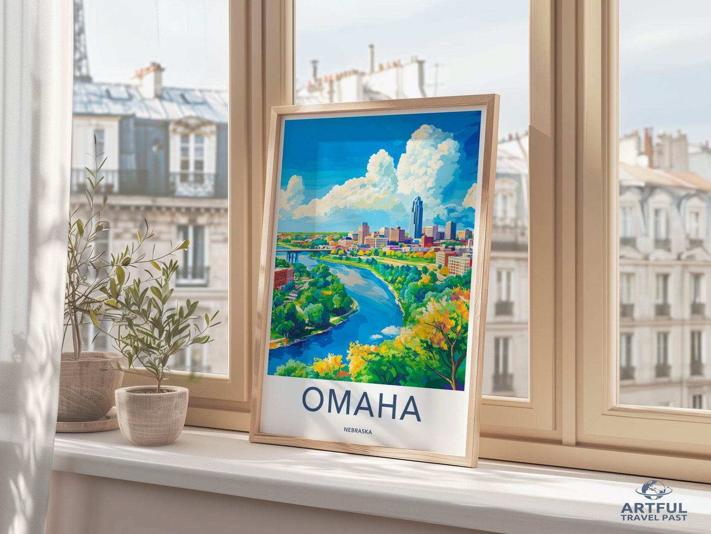 Omaha Poster - Nebraska Wall Art
