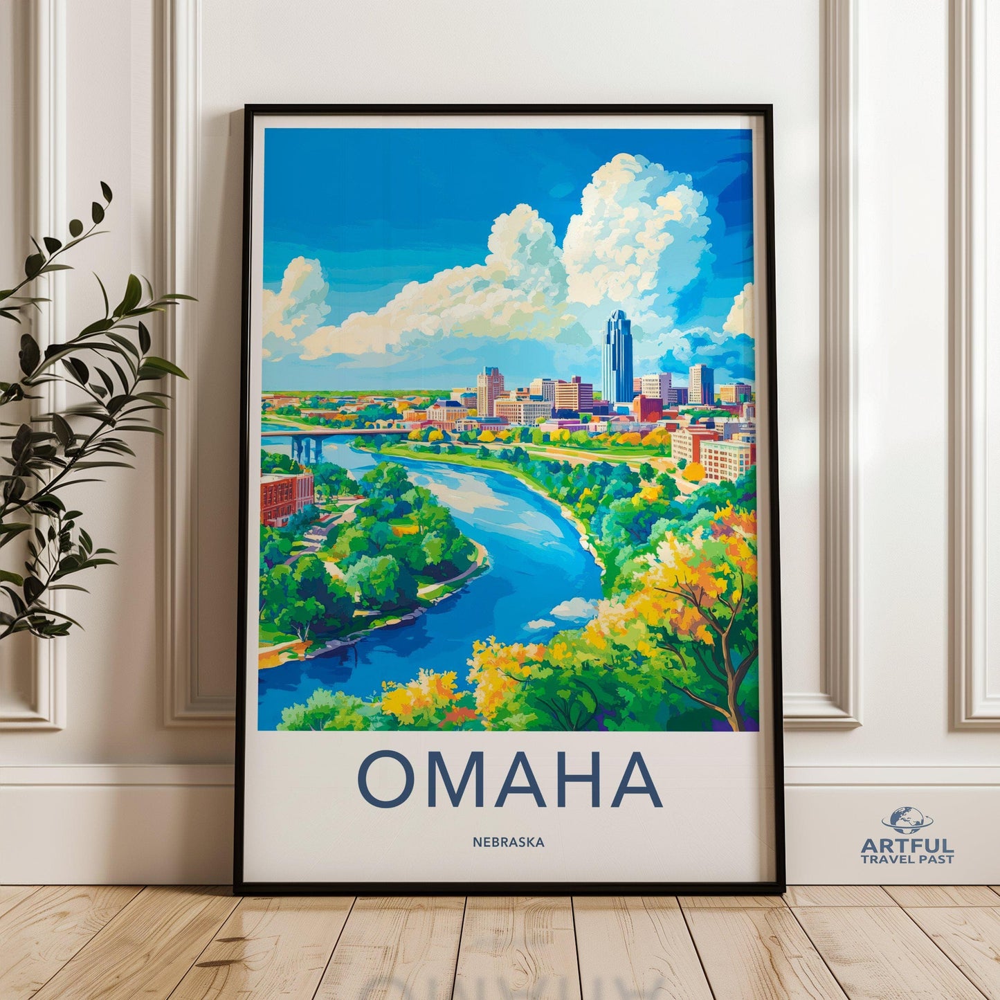 Omaha Poster - Nebraska Wall Art