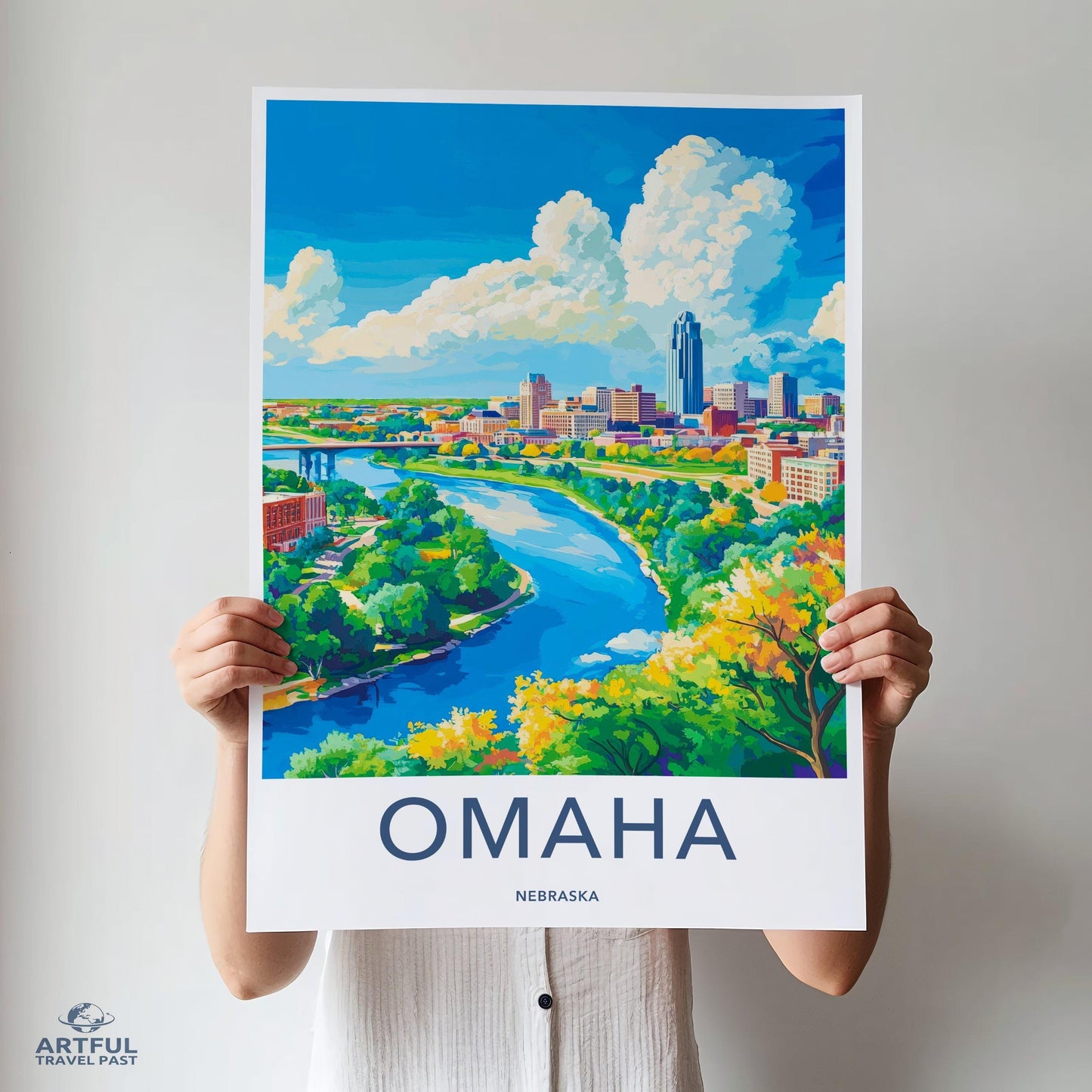 Omaha Poster - Nebraska Wall Art