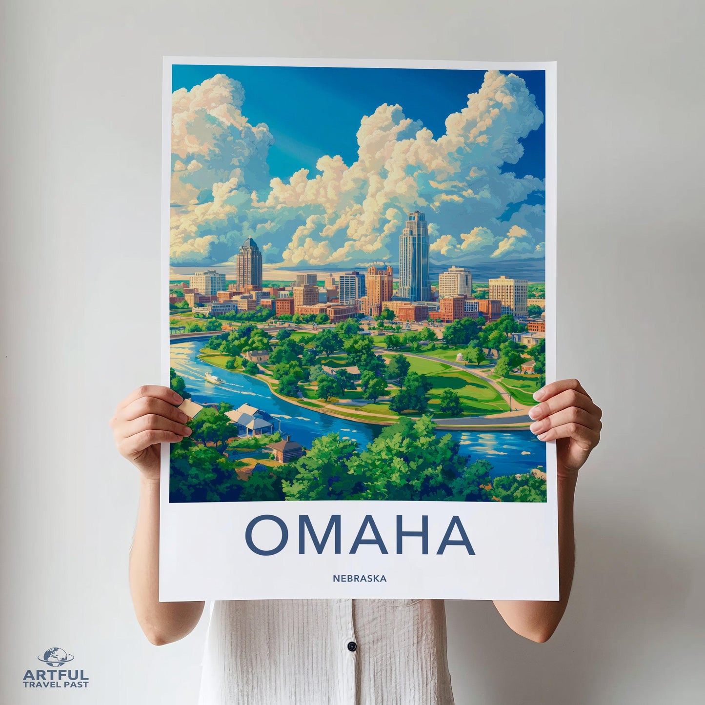 Omaha Poster - Nebraska Wall Art