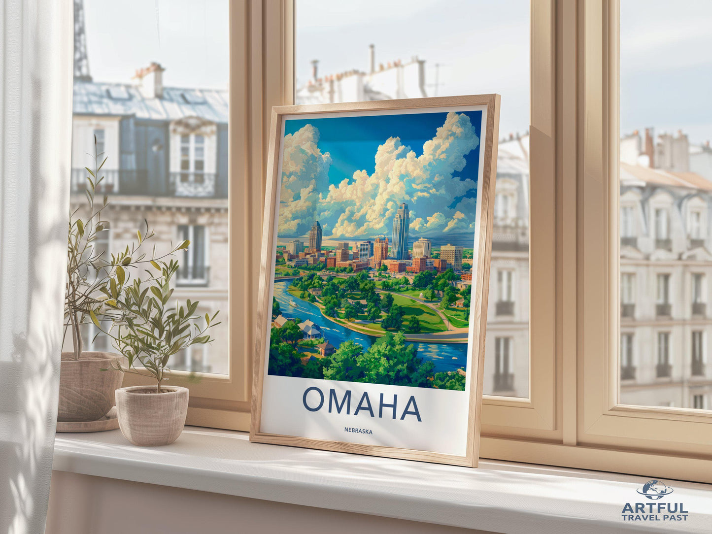 Omaha Poster - Nebraska Wall Art