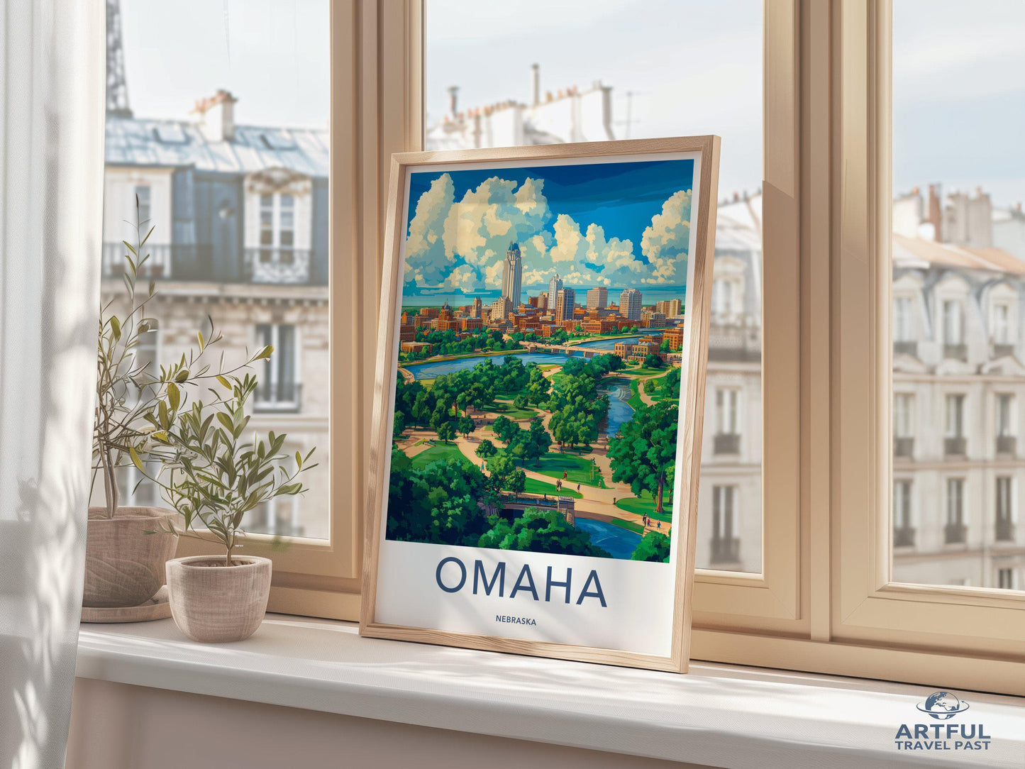 Omaha Poster - Nebraska Wall Art