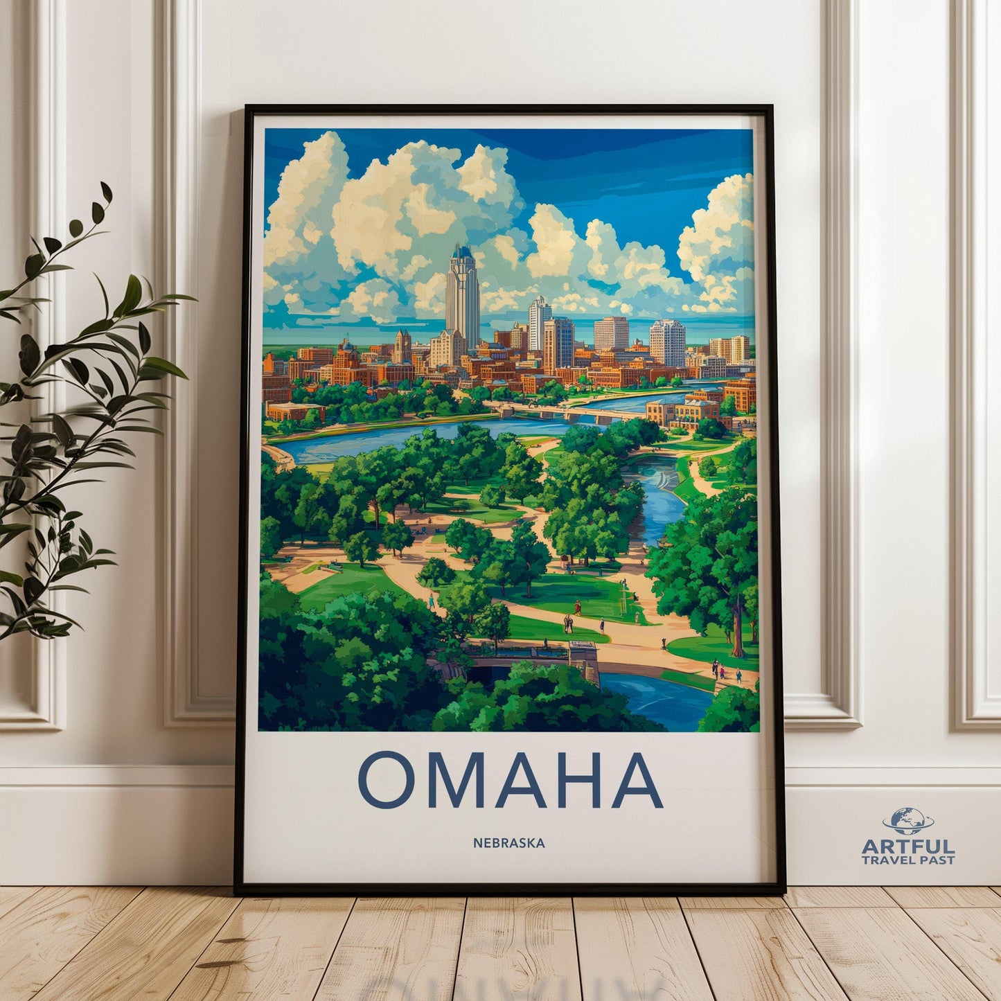 Omaha Poster - Nebraska Wall Art
