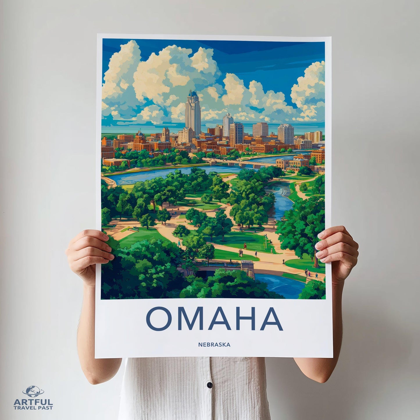 Omaha Poster - Nebraska Wall Art