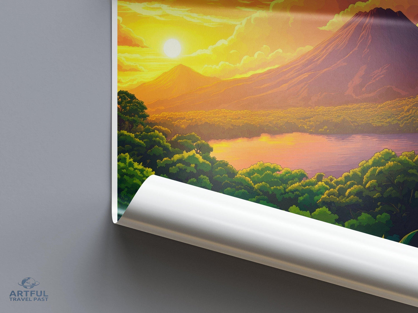 Ometepe Poster | Nicaragua Wall Art | Central America Decor