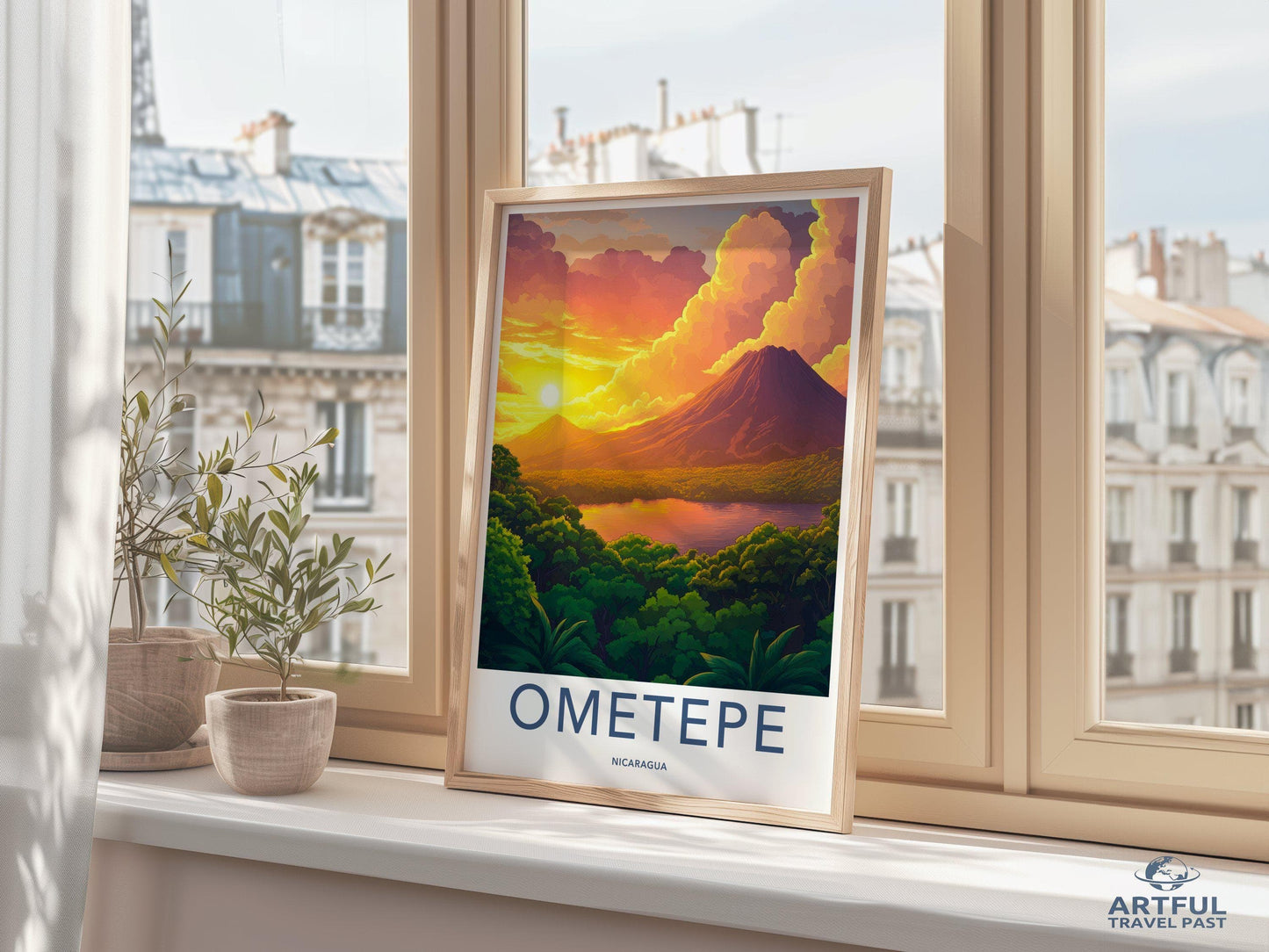 Ometepe Poster | Nicaragua Wall Art | Central America Decor
