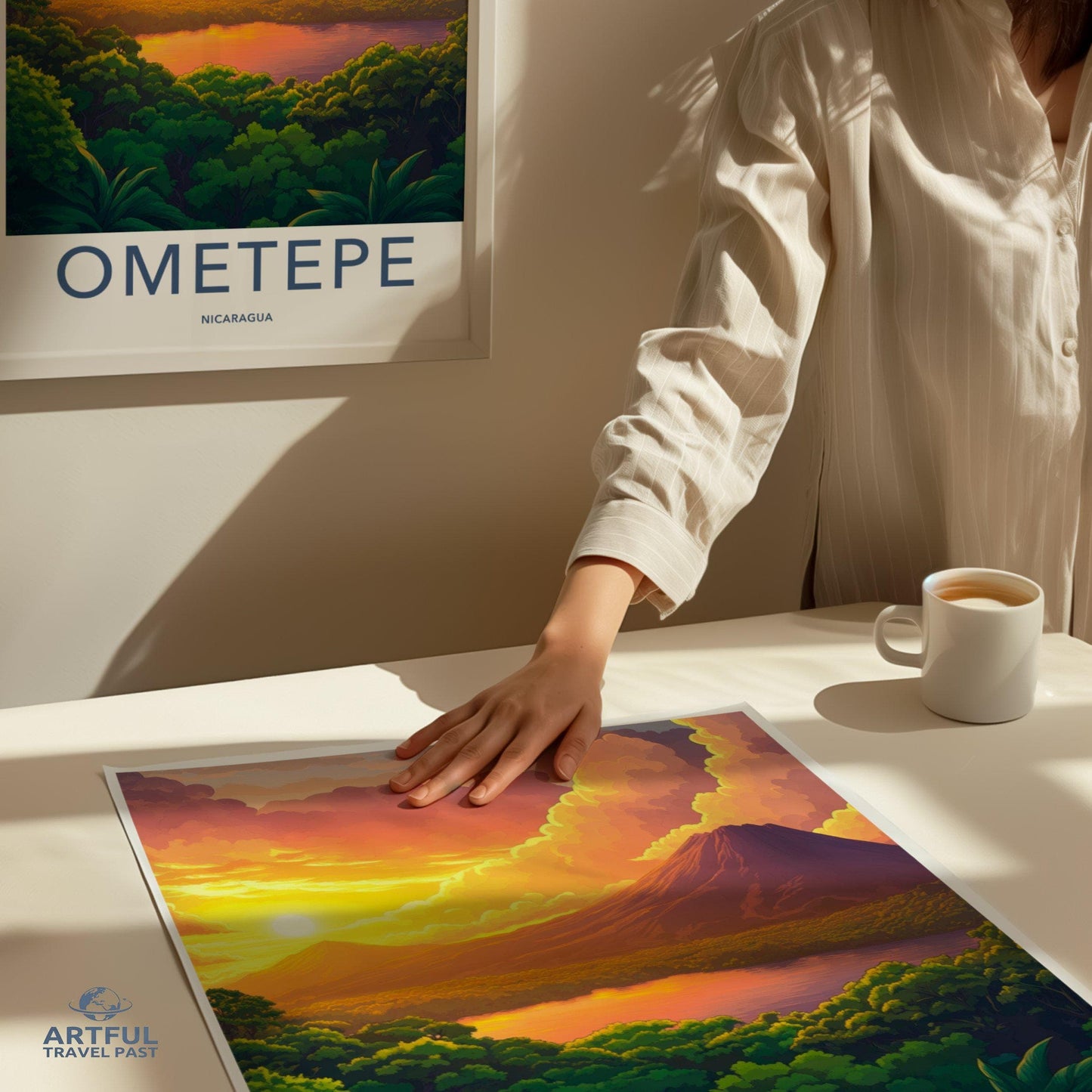 Ometepe Poster | Nicaragua Wall Art | Central America Decor