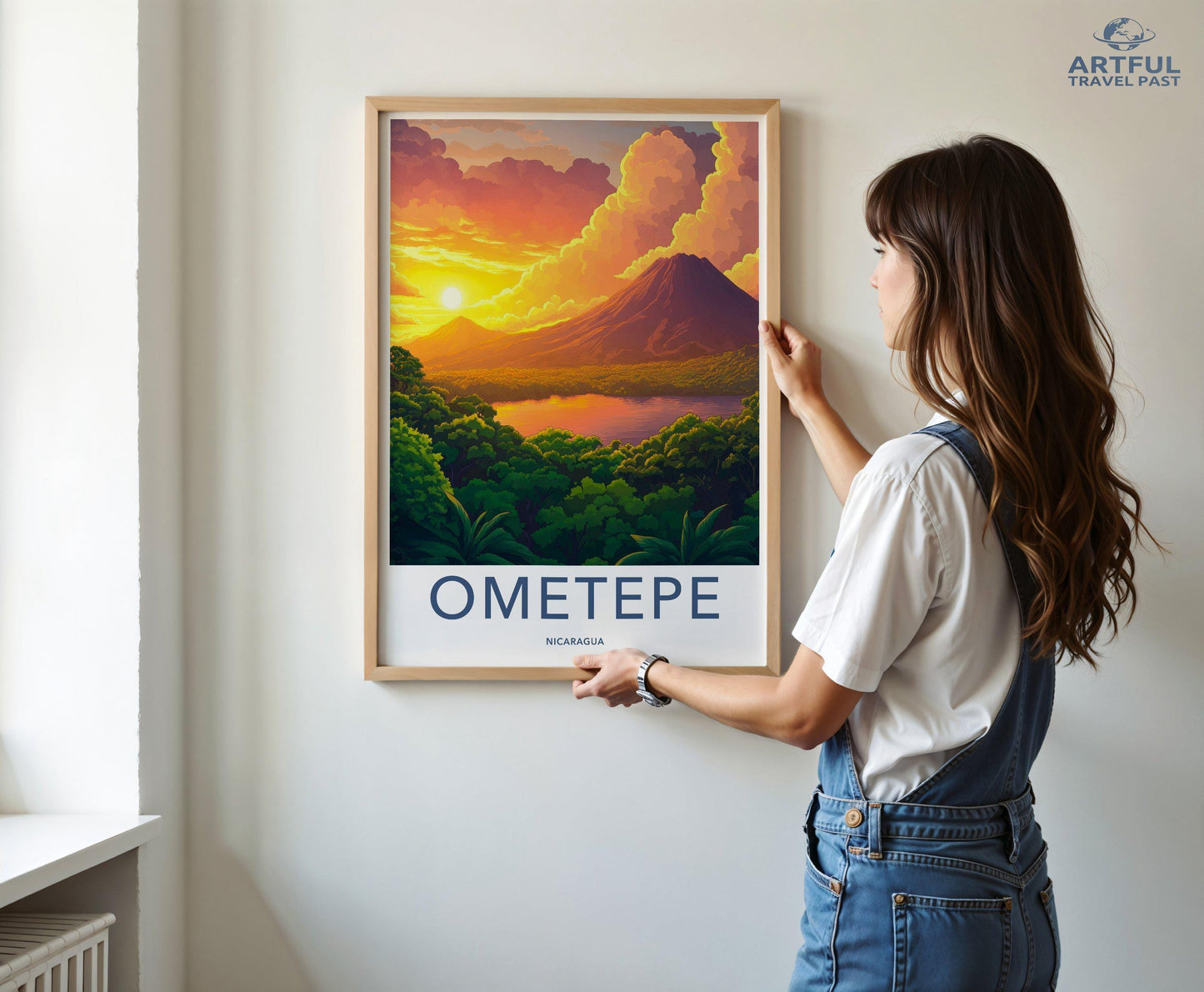 Ometepe Poster | Nicaragua Wall Art | Central America Decor