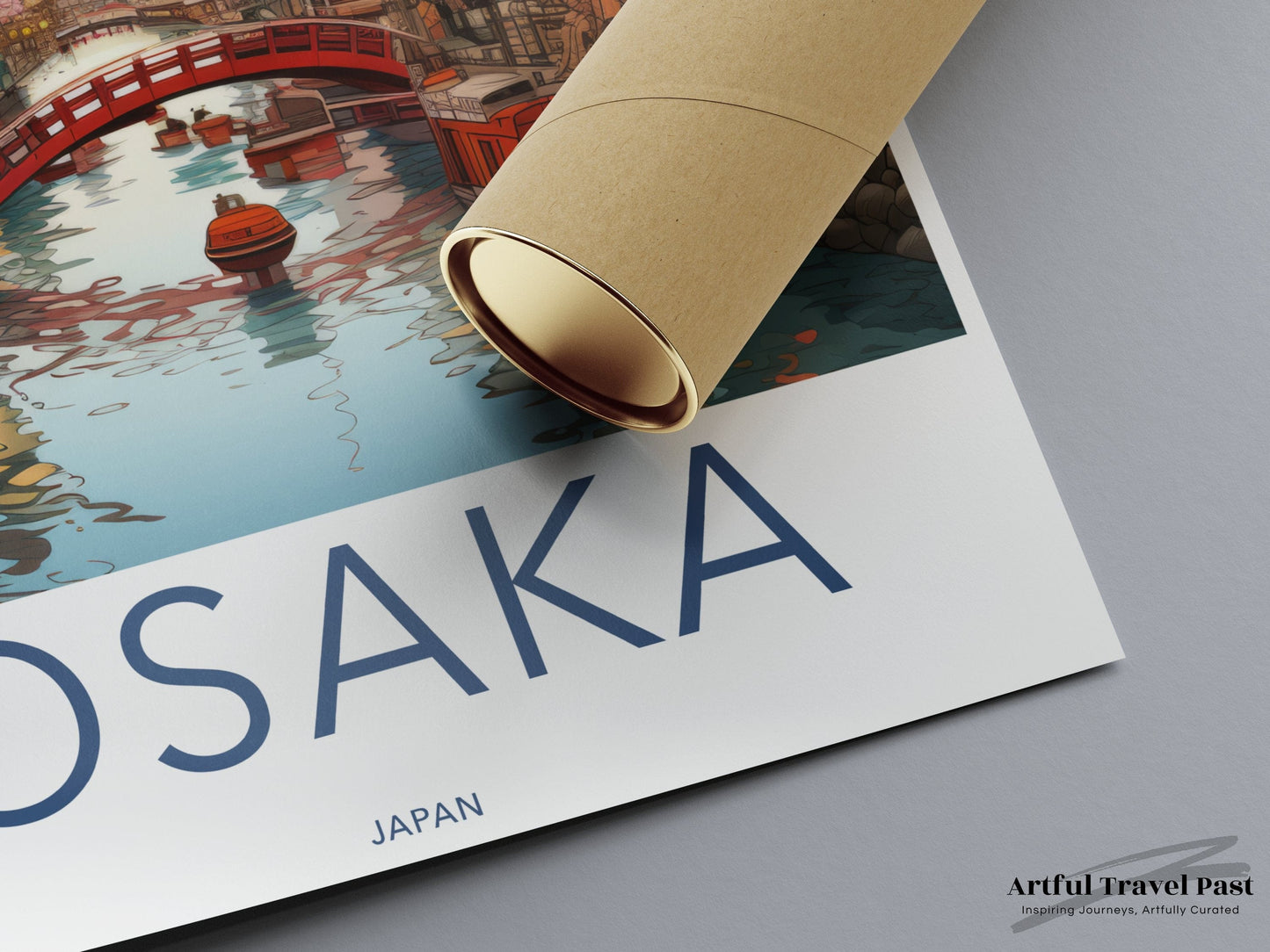Osaka Poster | Cherry Blossom | Japan Wall Art