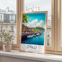 Oslo Poster - Norway Wall Art
