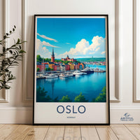 Oslo Poster - Norway Wall Art