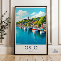 Oslo Poster - Norway Wall Art