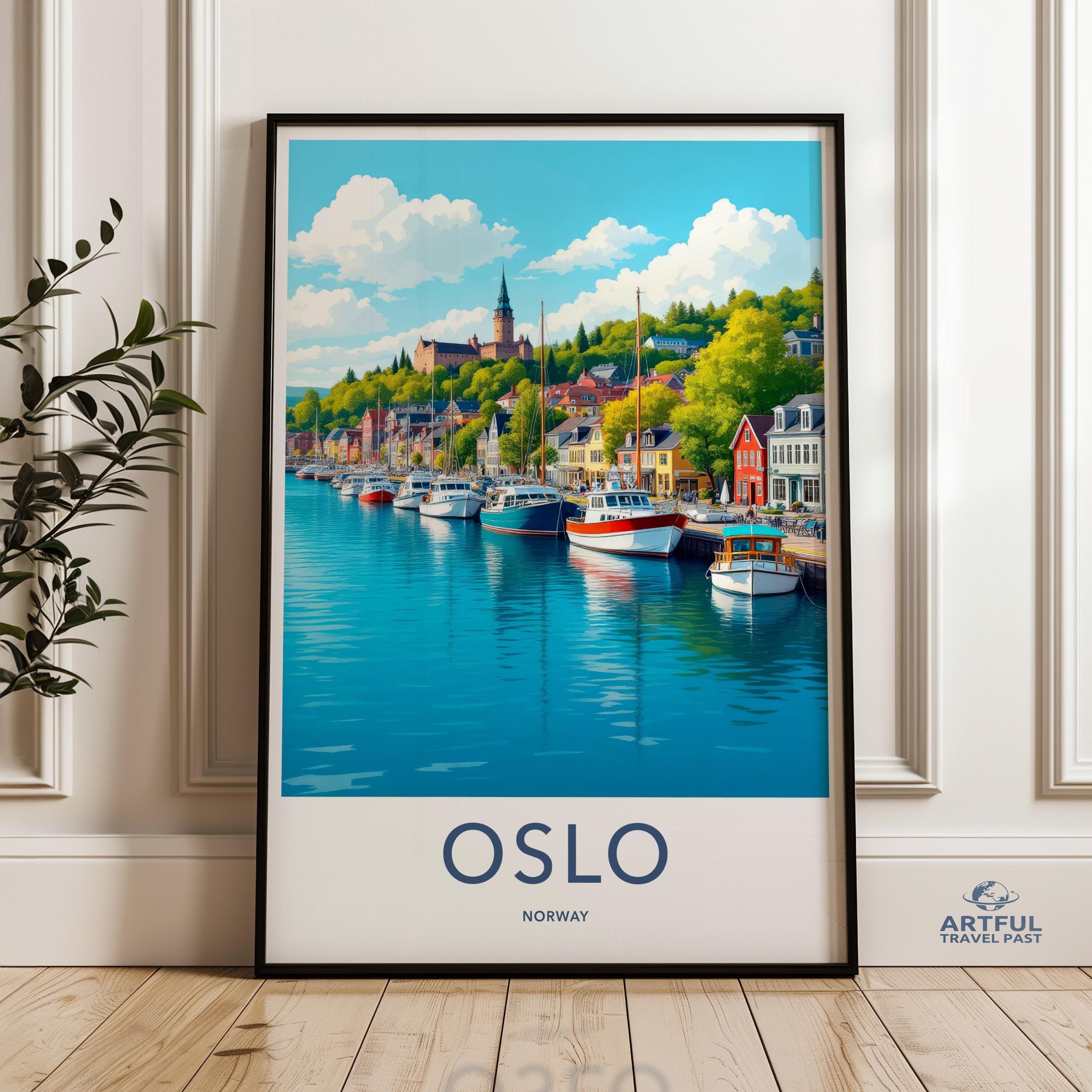Oslo Poster - Norway Wall Art