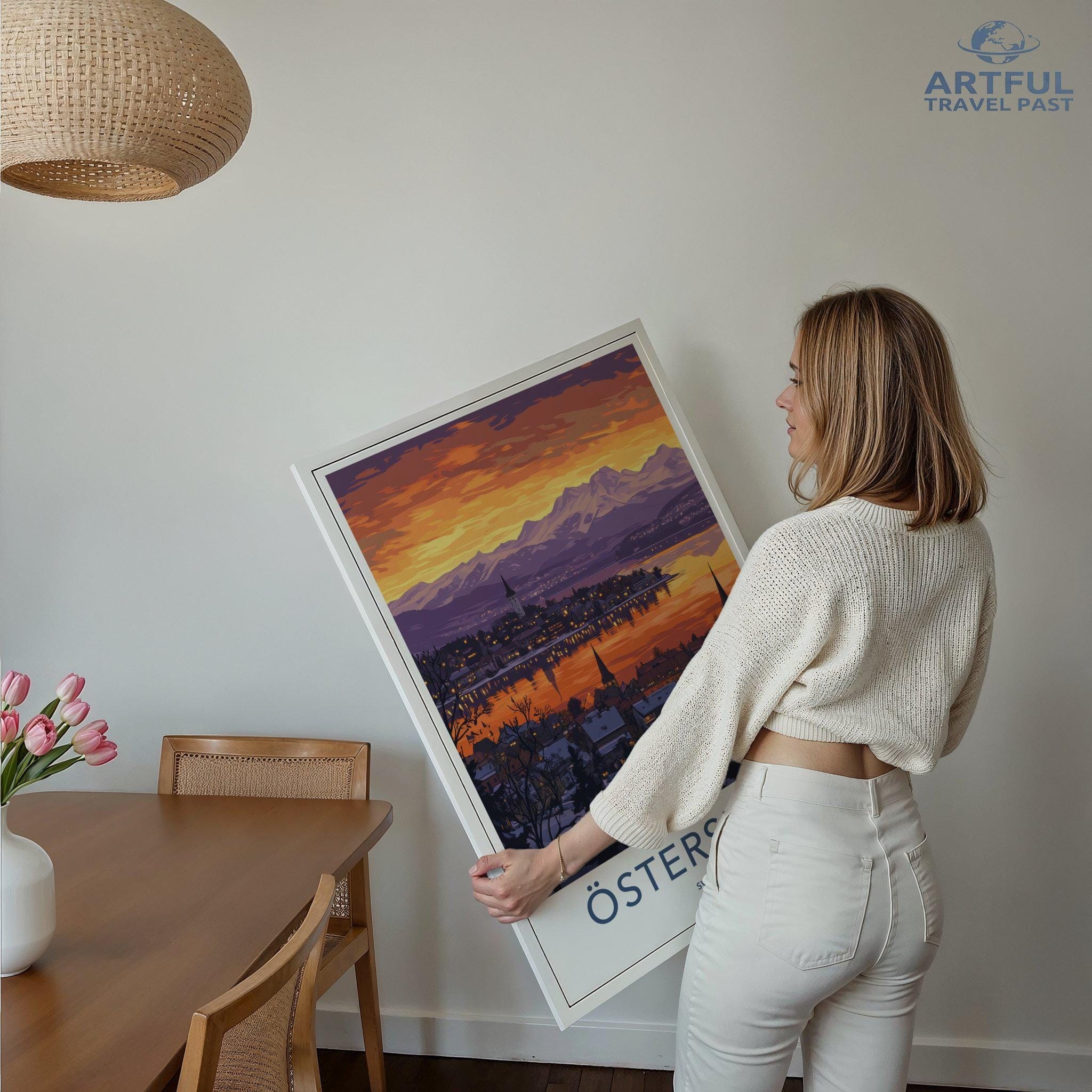 Östersund Poster - Sweden Wall Art