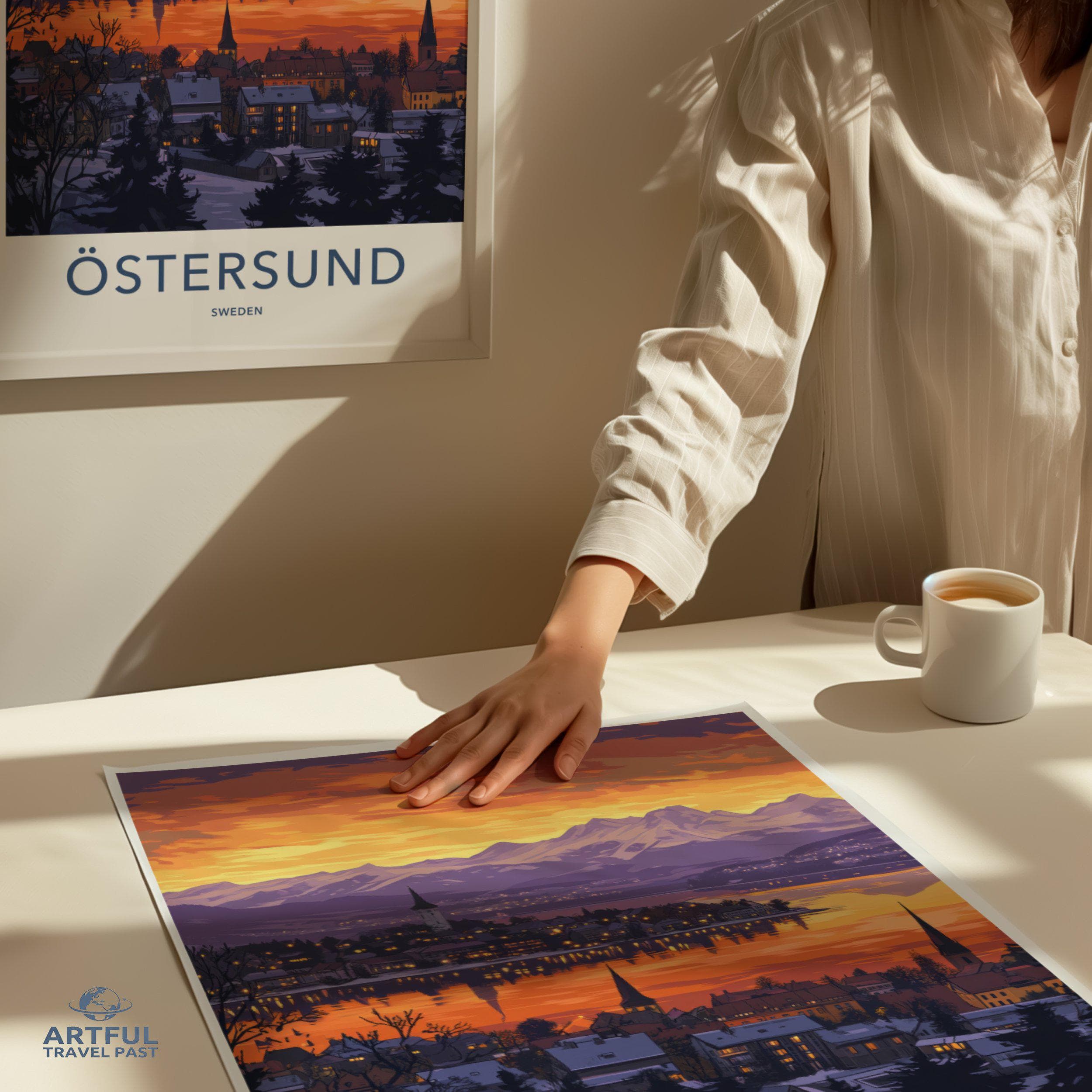 Östersund Poster - Sweden Wall Art