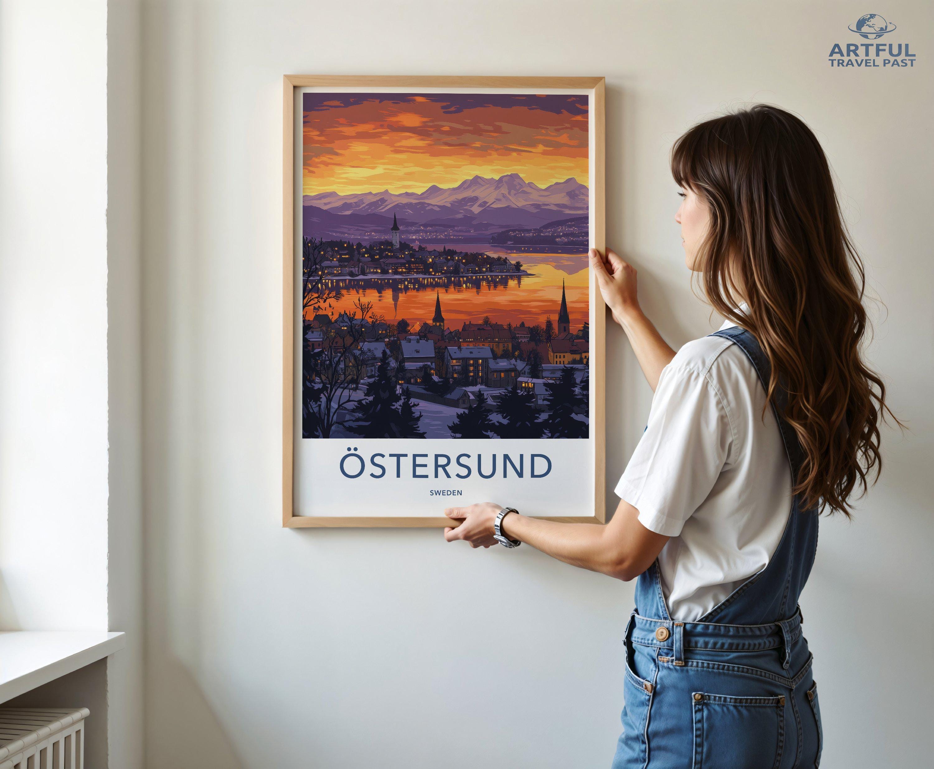 Östersund Poster - Sweden Wall Art