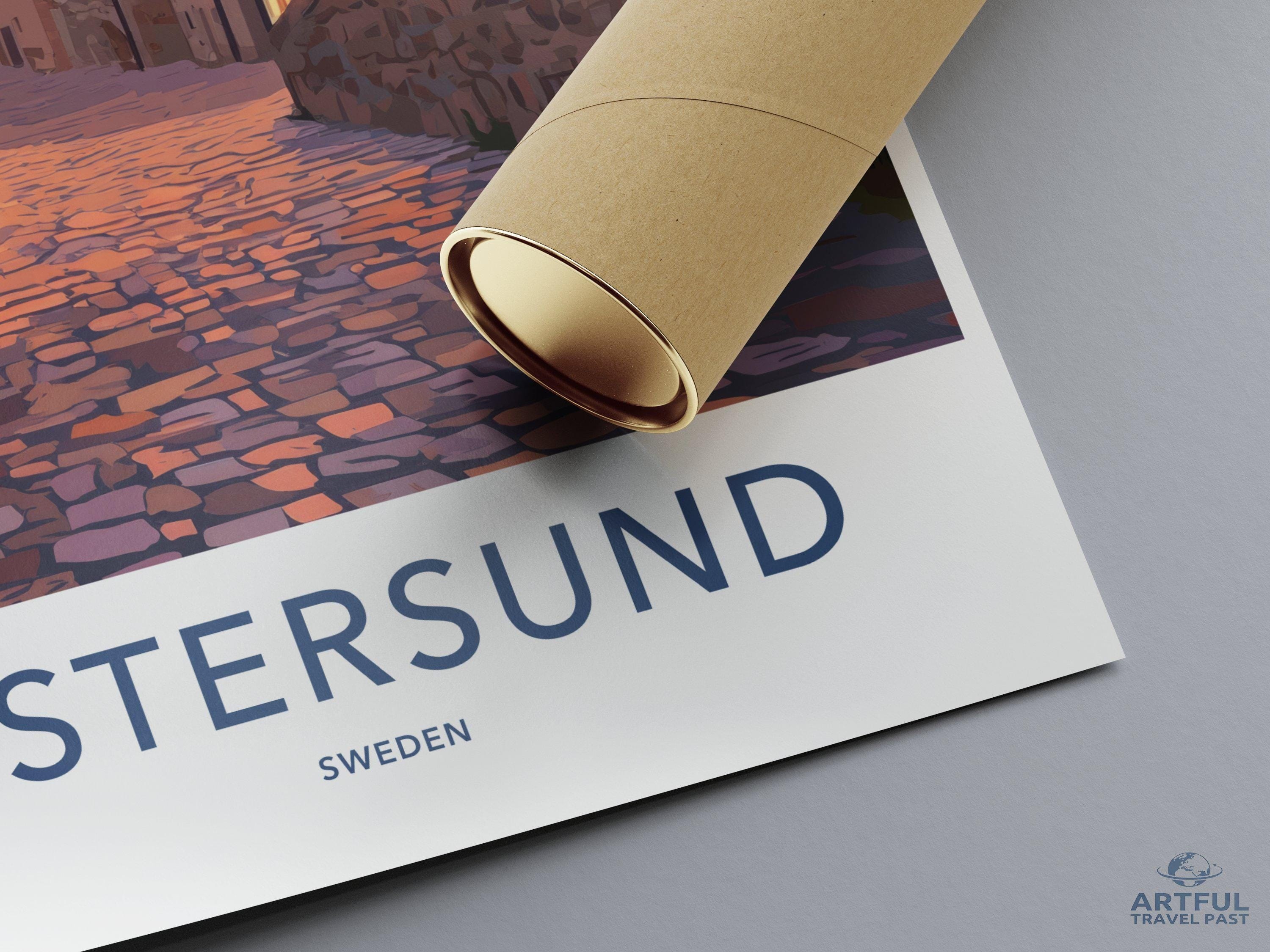 Östersund Poster - Sweden Wall Art