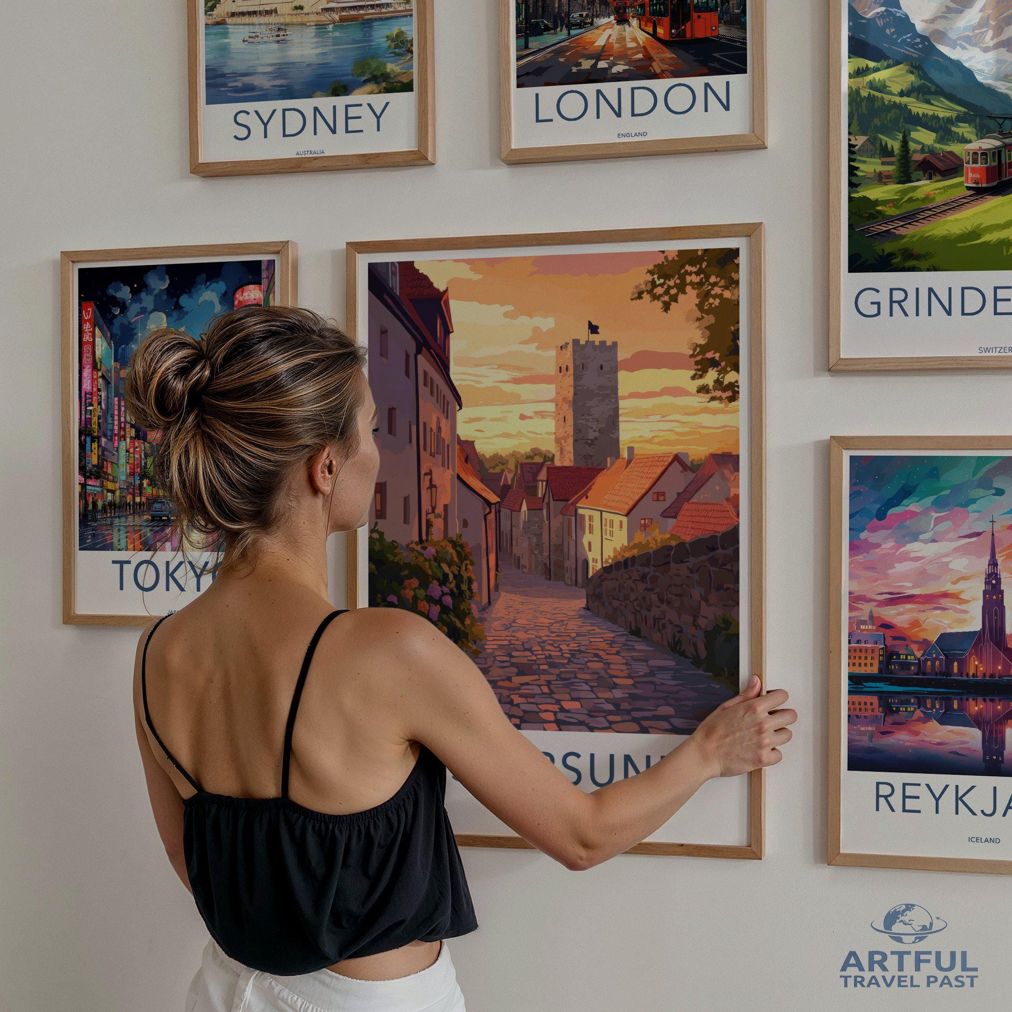 Östersund Poster - Sweden Wall Art