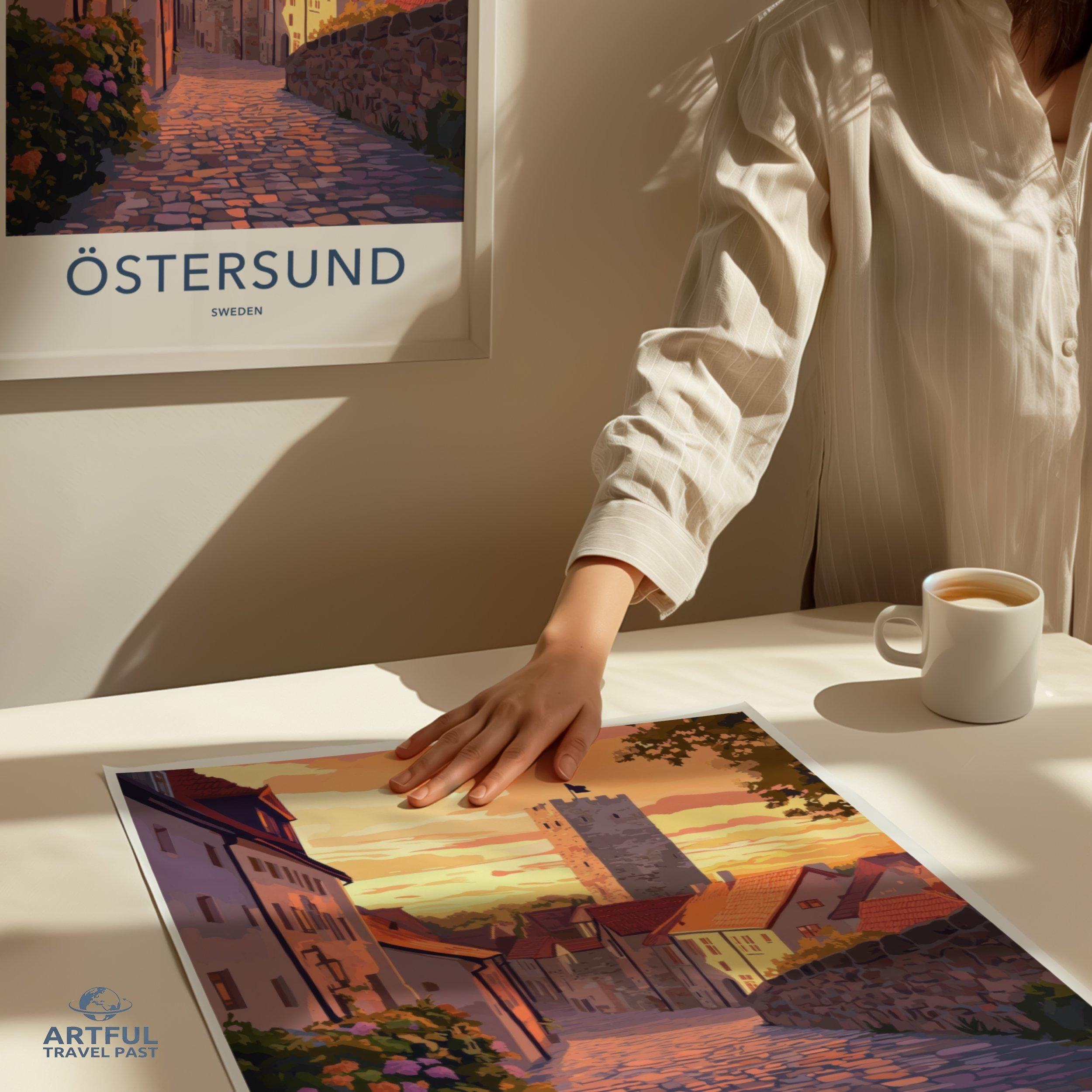 Östersund Poster - Sweden Wall Art