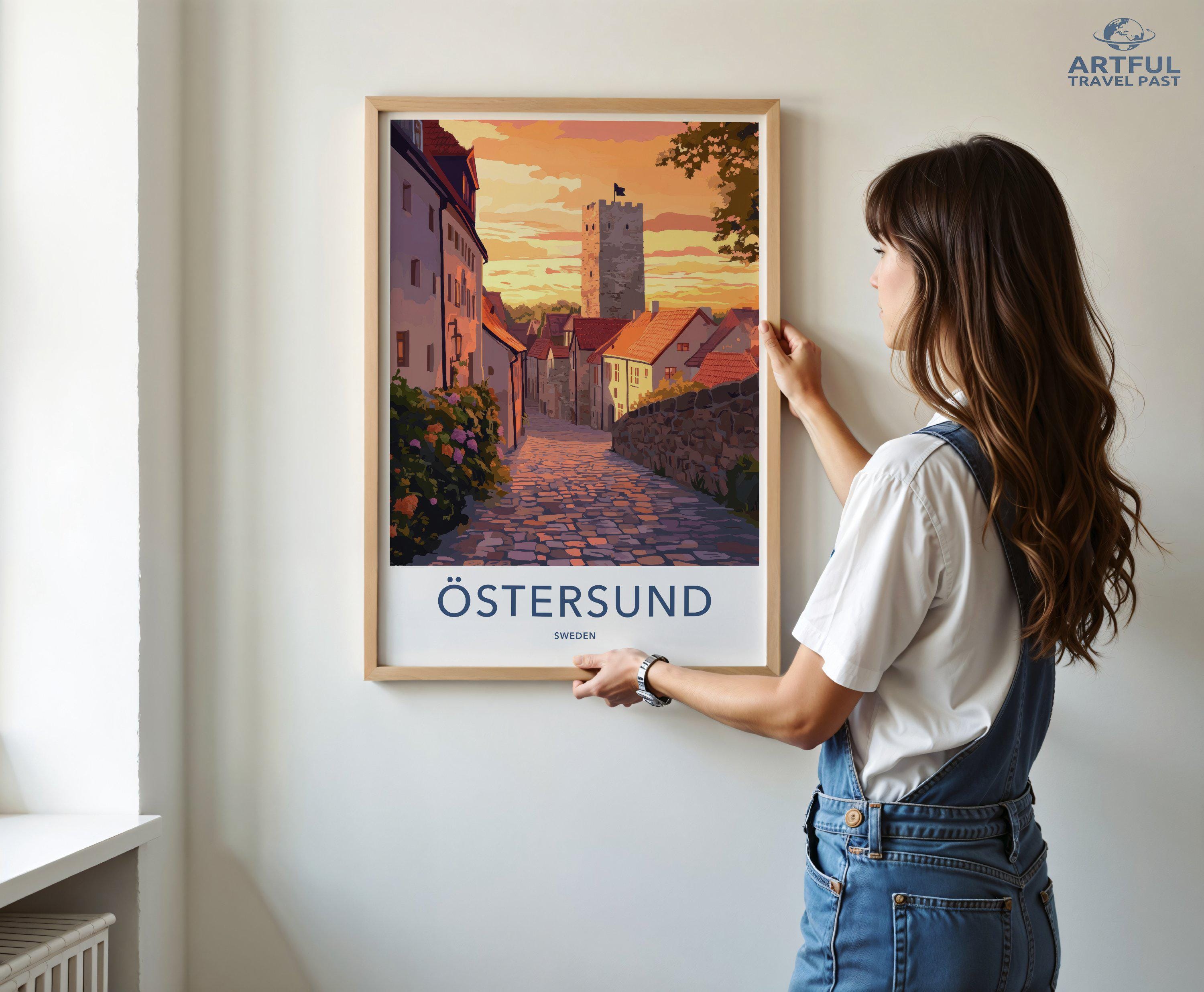 Östersund Poster - Sweden Wall Art