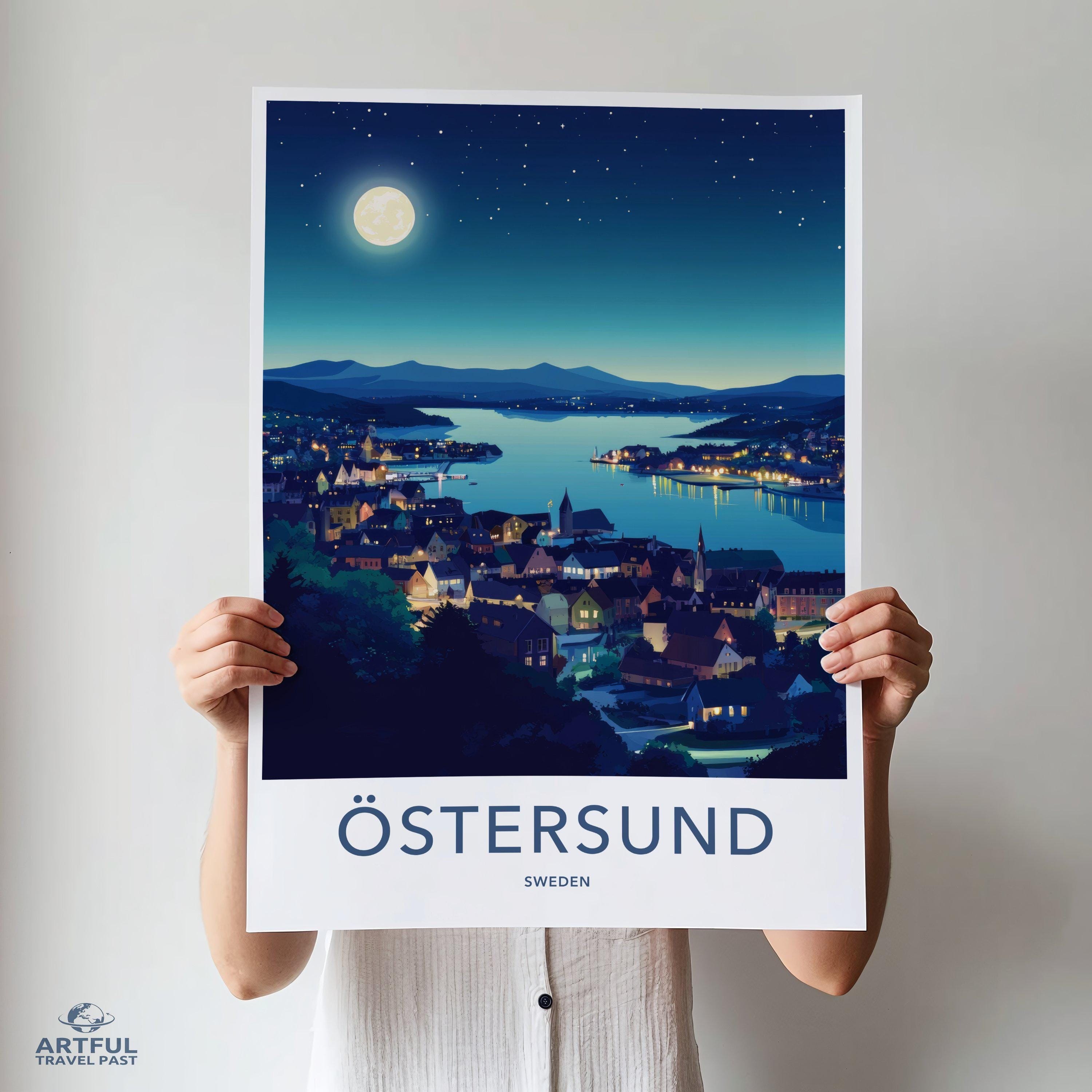 Östersund Poster - Sweden Wall Art