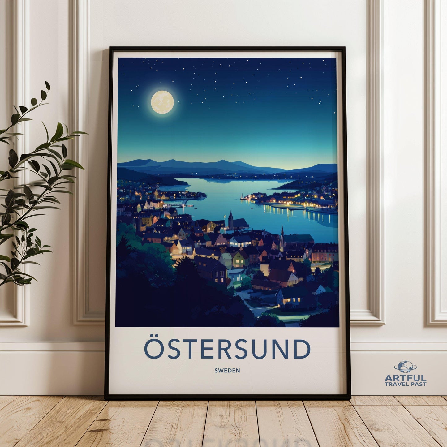 Östersund Poster - Sweden Wall Art