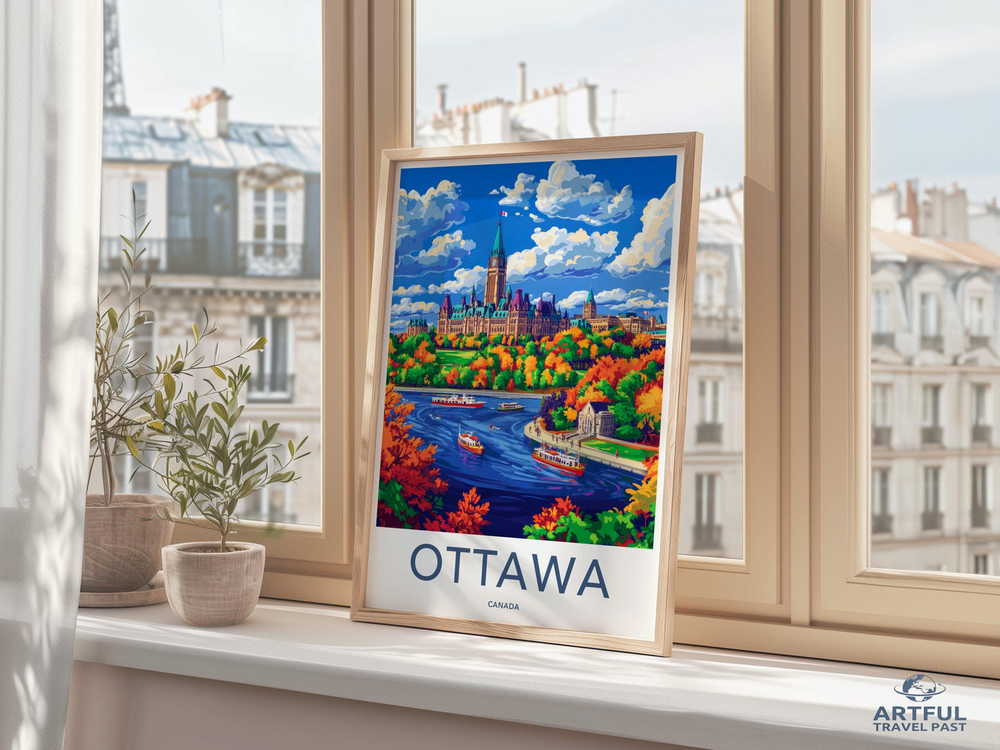 Ottawa Poster | Canada Wall Art | North America Decor