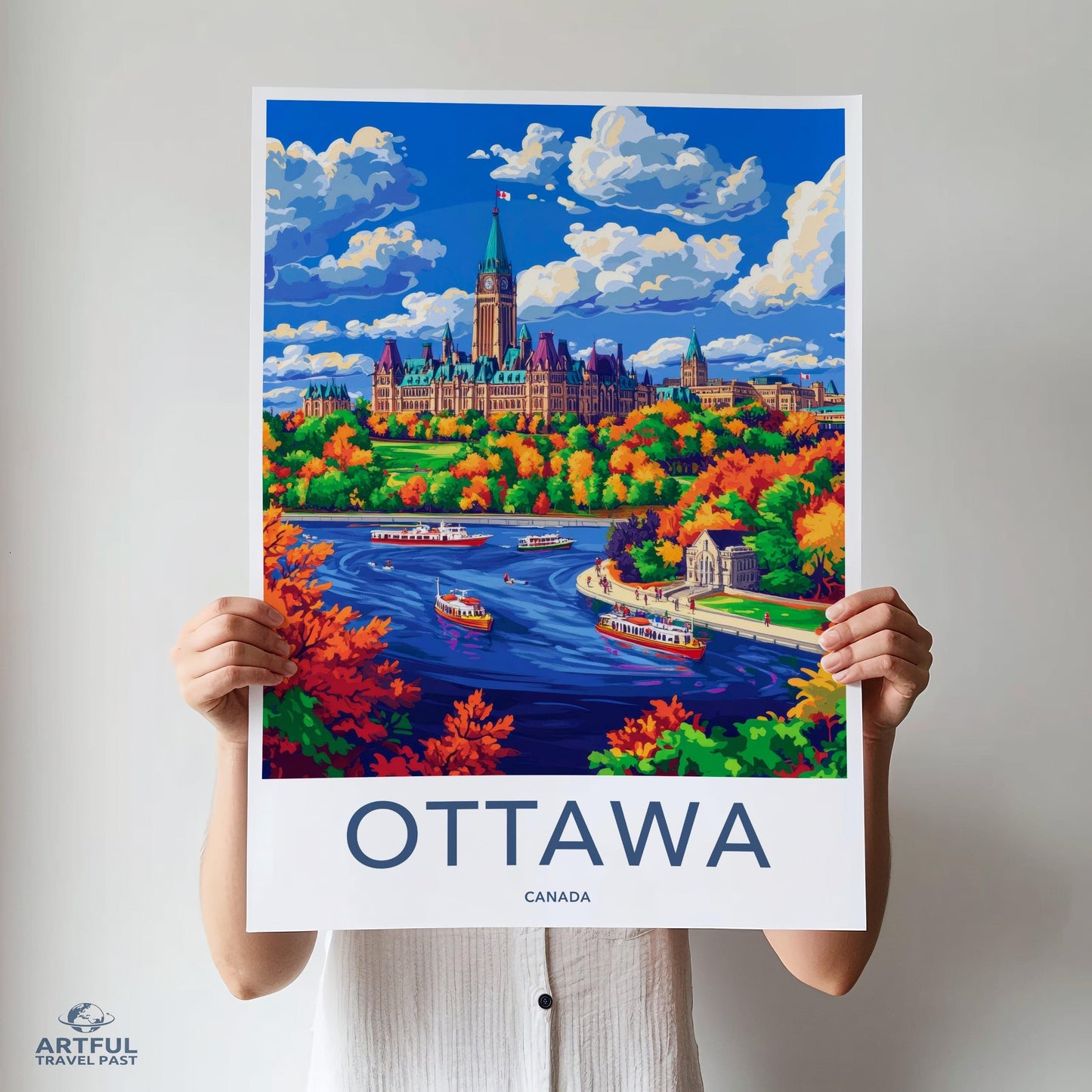 Ottawa Poster | Canada Wall Art | North America Decor