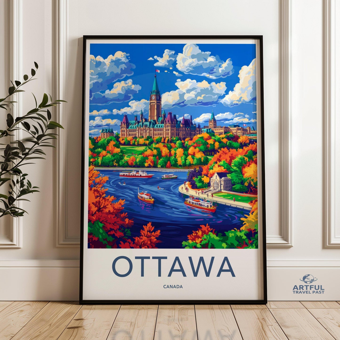 Ottawa Poster | Canada Wall Art | North America Decor