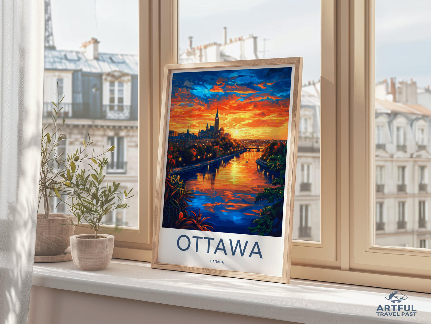 Ottawa Poster | Canada Wall Art | North America Decor
