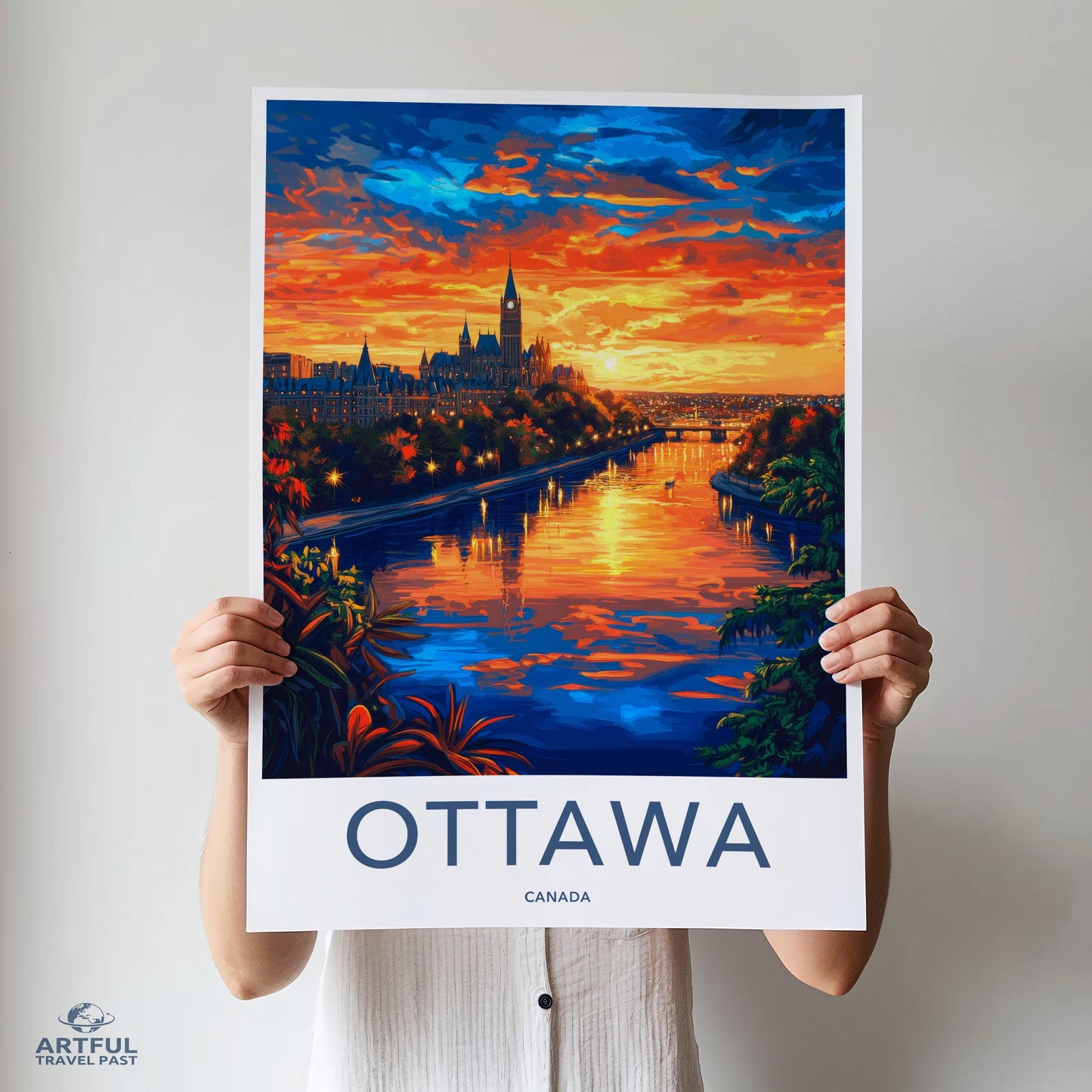 Ottawa Poster | Canada Wall Art | North America Decor