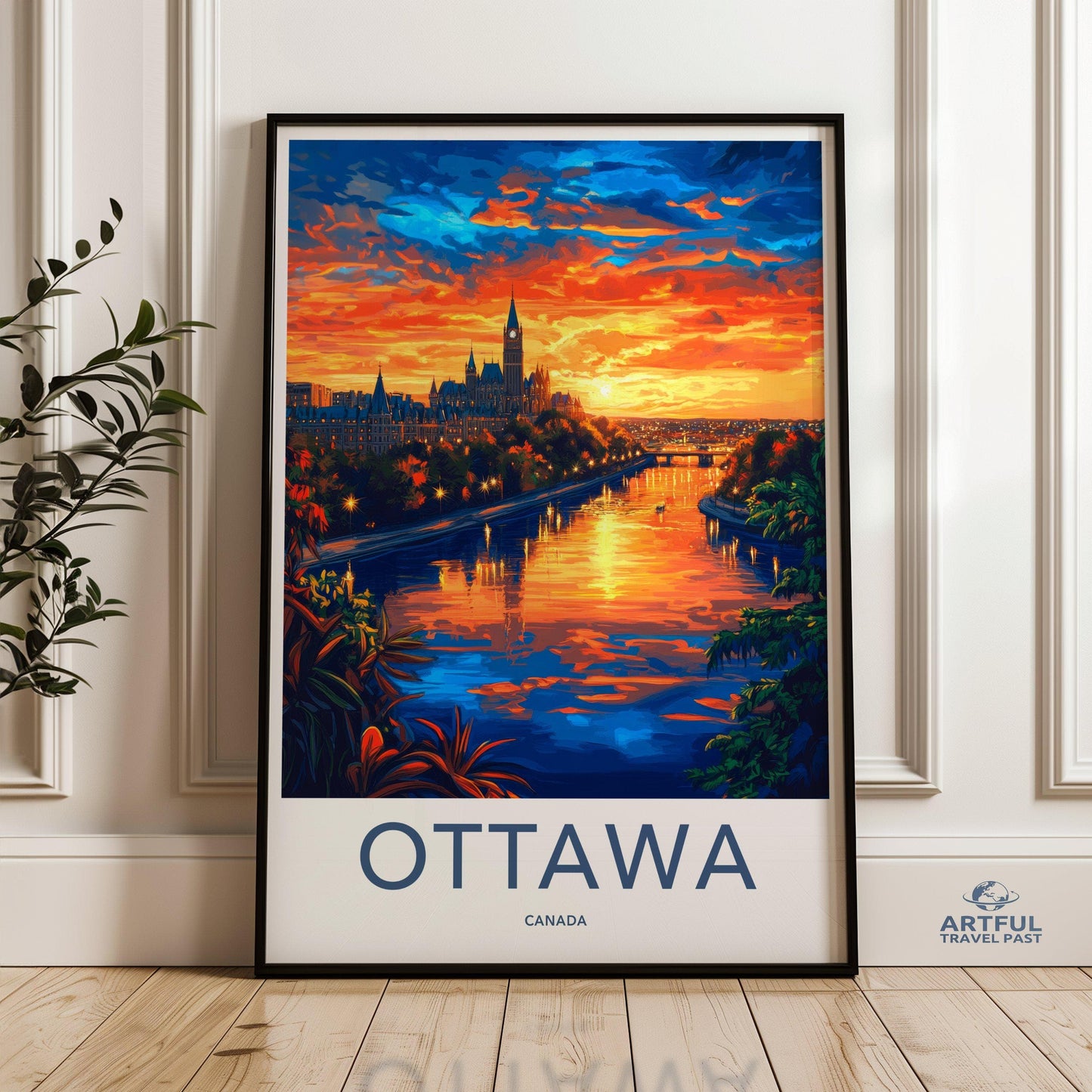 Ottawa Poster | Canada Wall Art | North America Decor