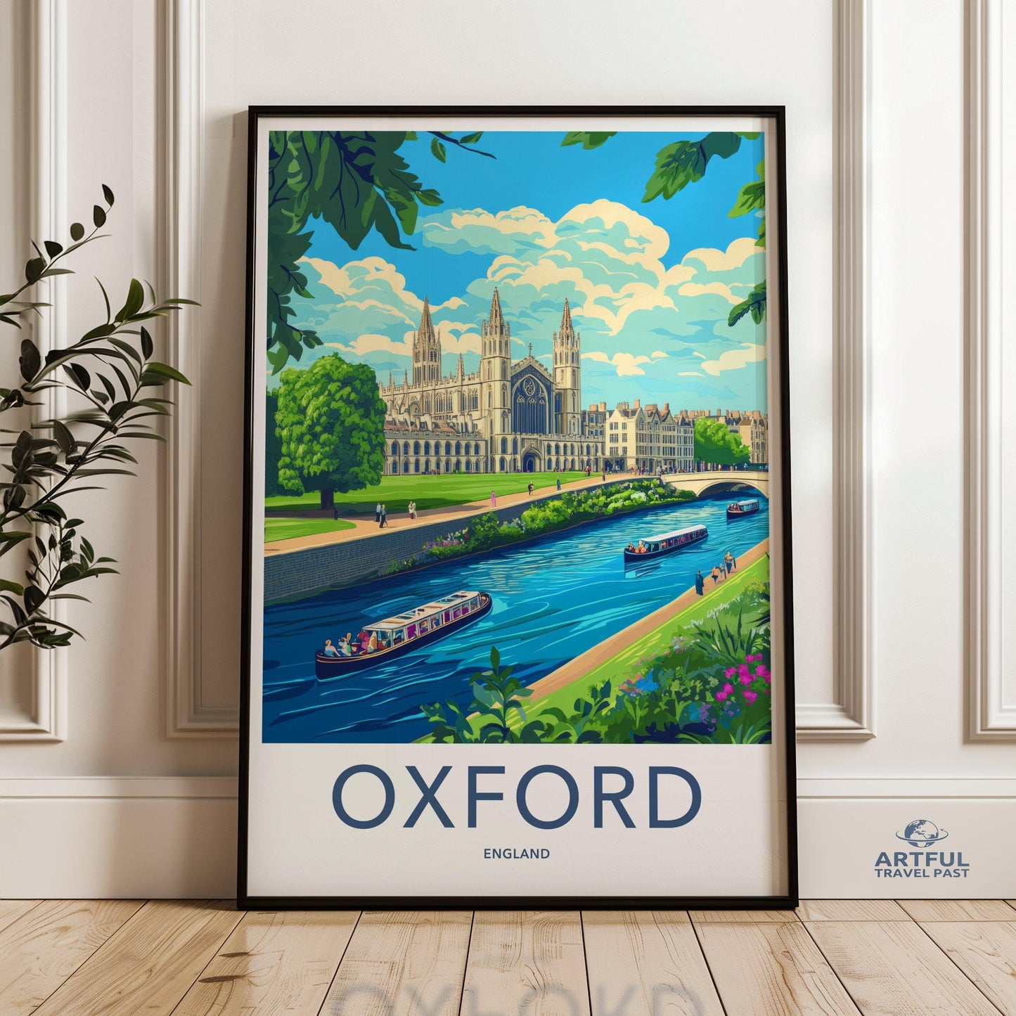Oxford Poster | England Wall Art | UK Decor