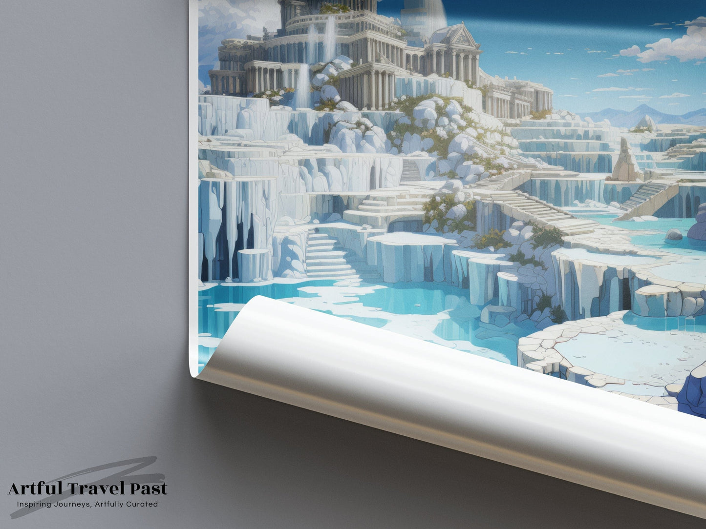 Pamukkale Poster - Turkey Wall Art