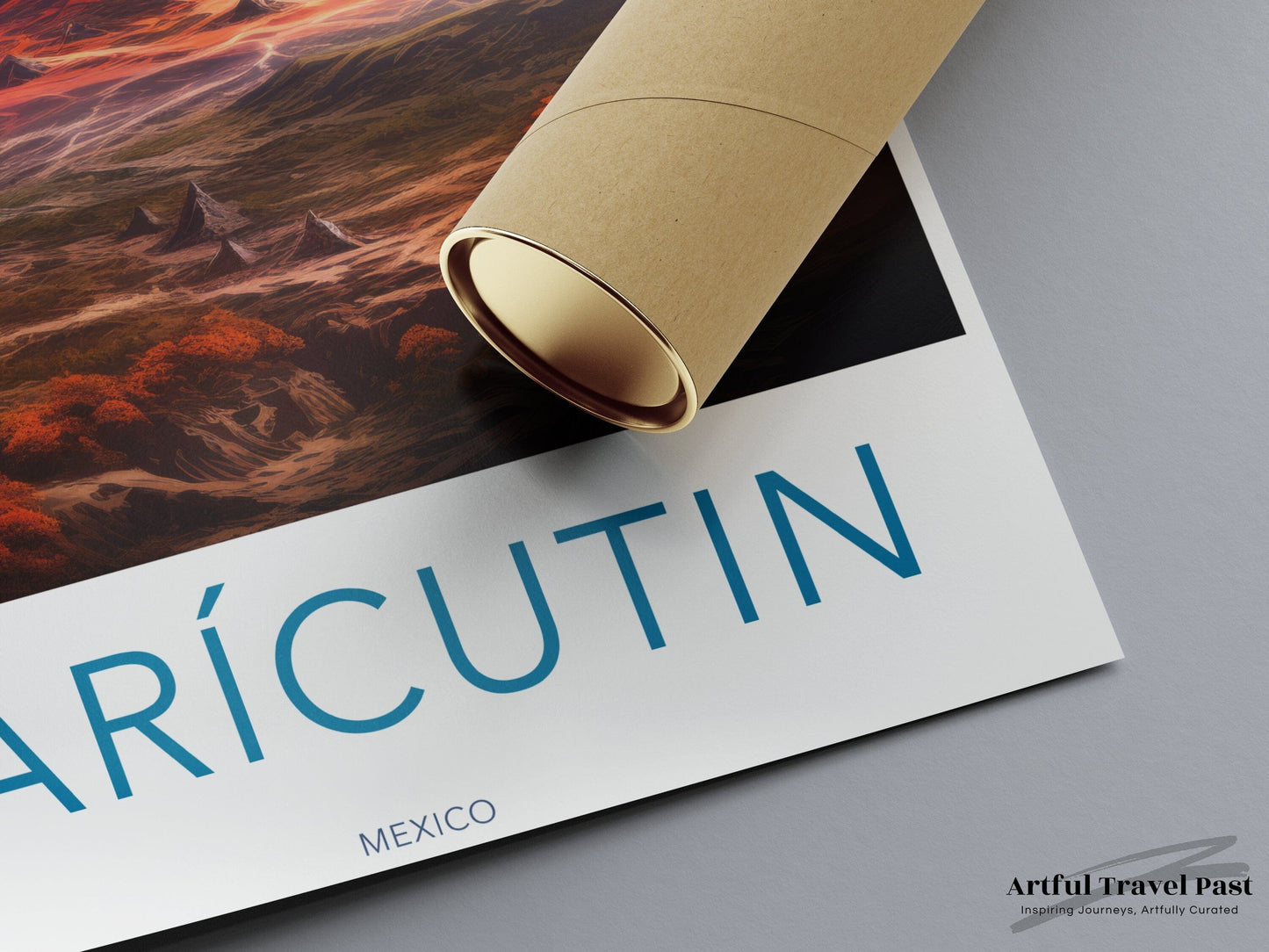 Parícutin Poster | Michoacán Wall Art | Mexico Decor