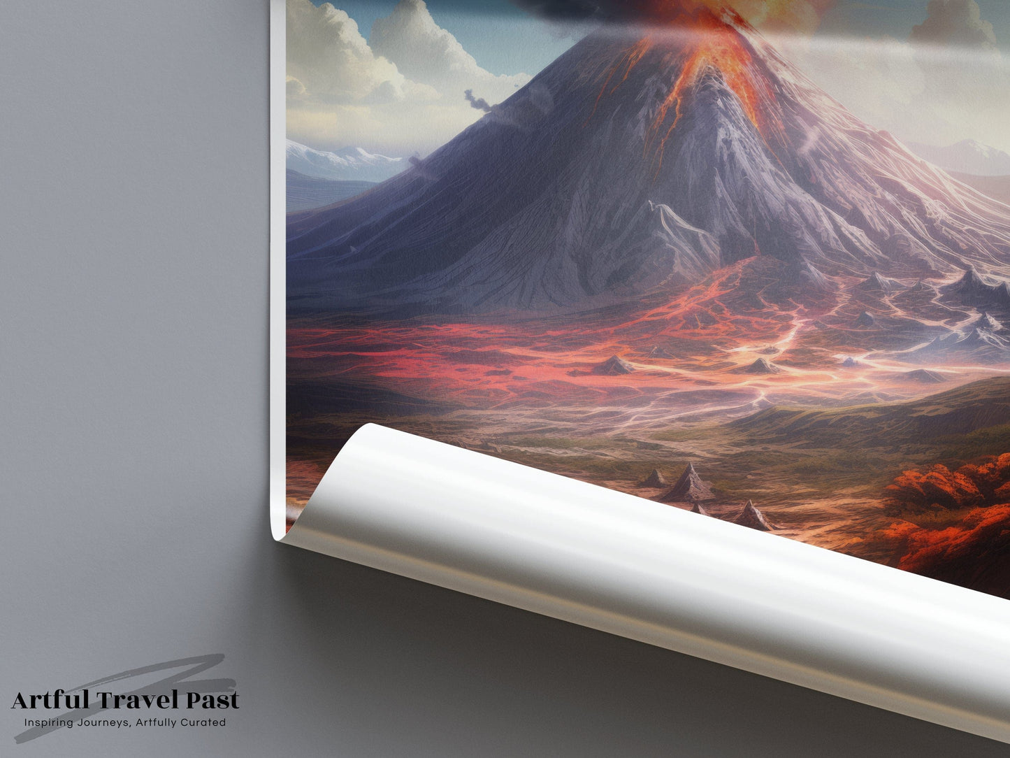 Parícutin Poster | Michoacán Wall Art | Mexico Decor