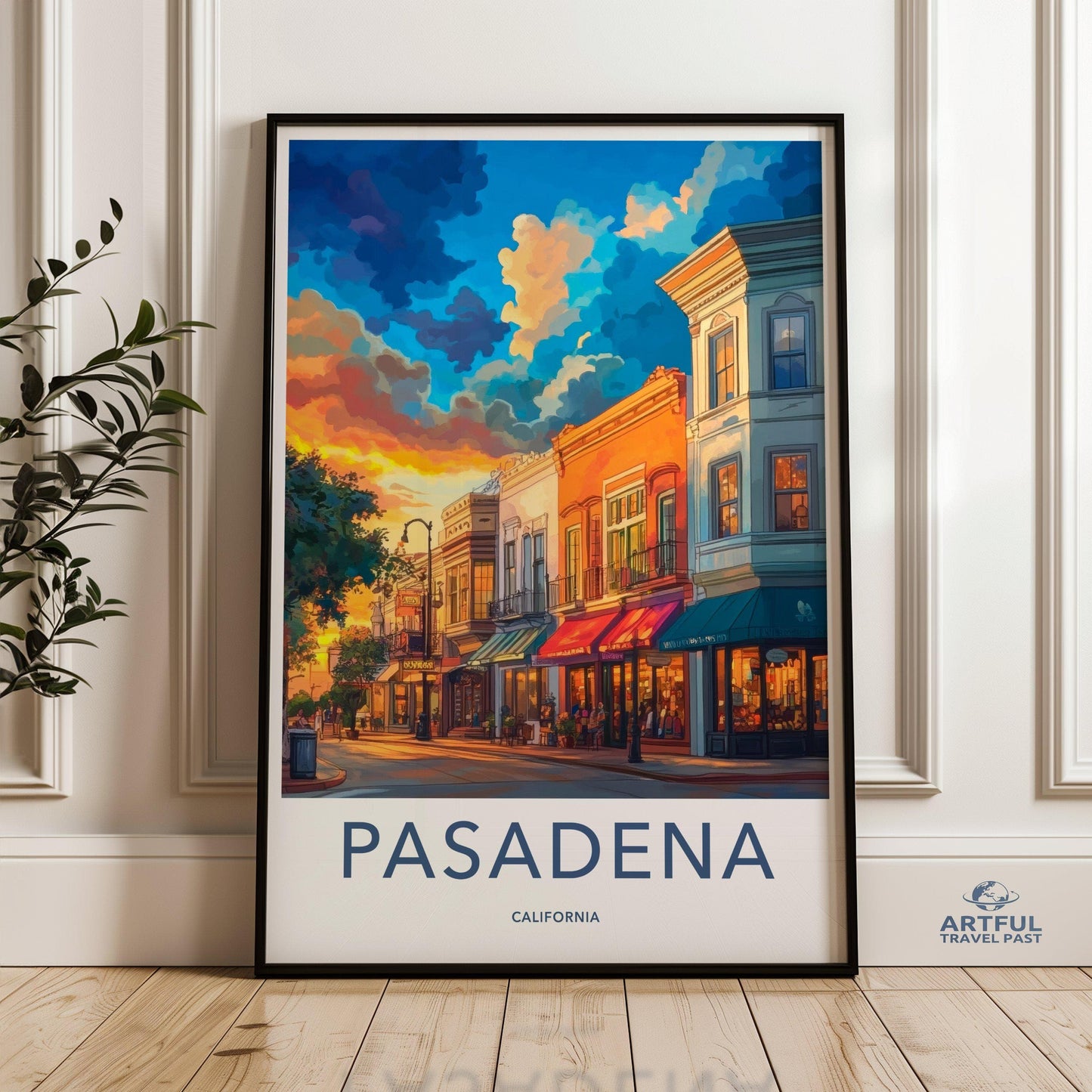 Pasadena Poster - California Wall Art