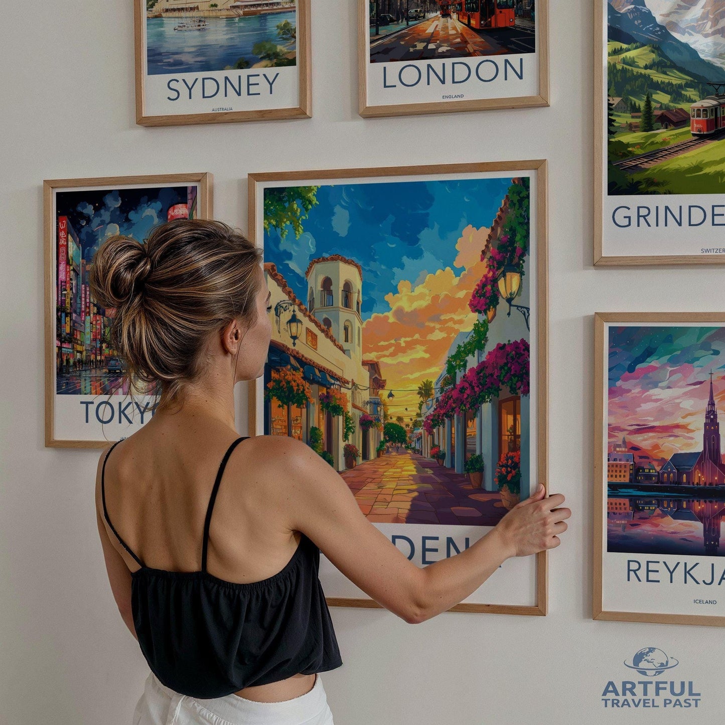 Pasadena Poster | California Wall Art | America Decor